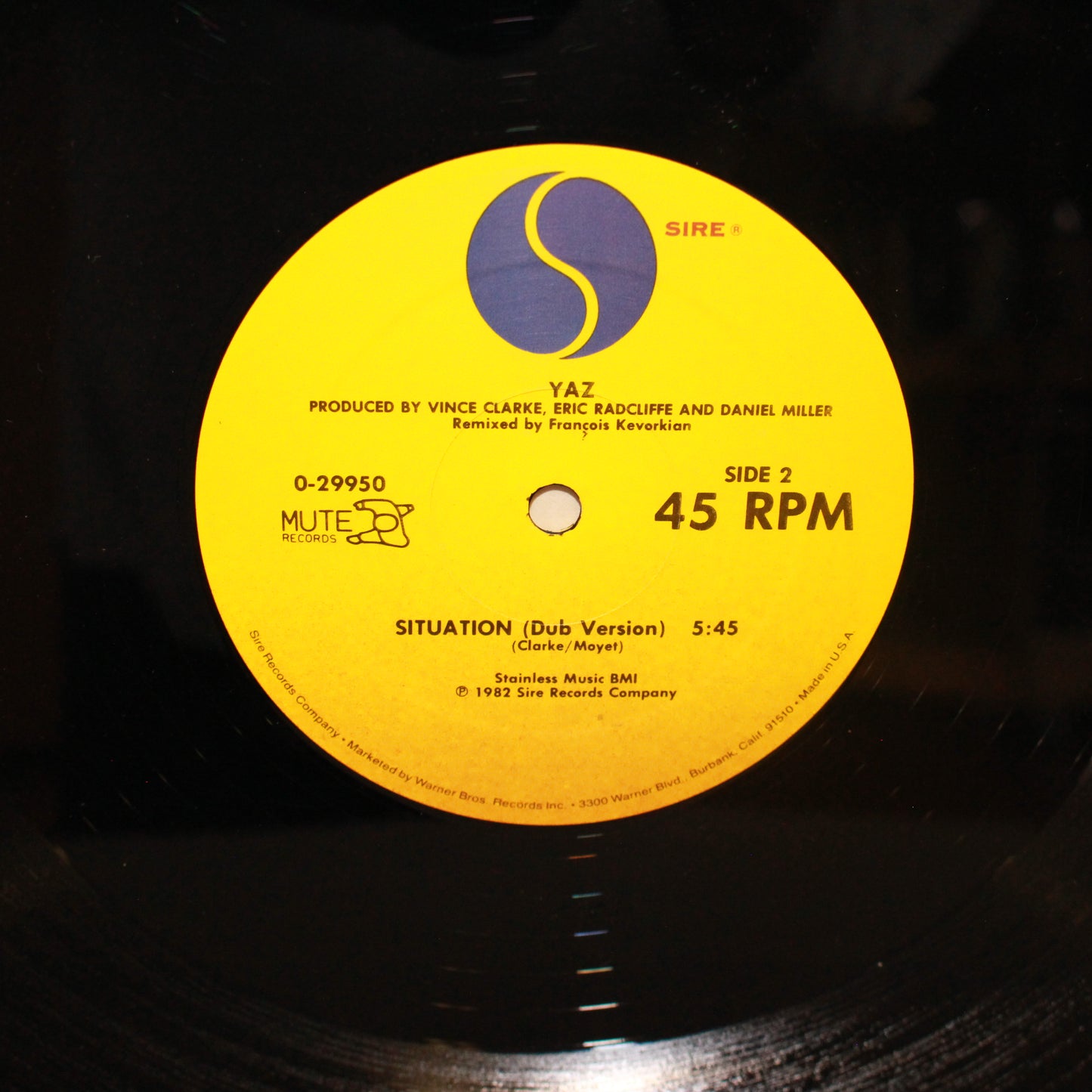 Yazoo : Situation (12",45 RPM)