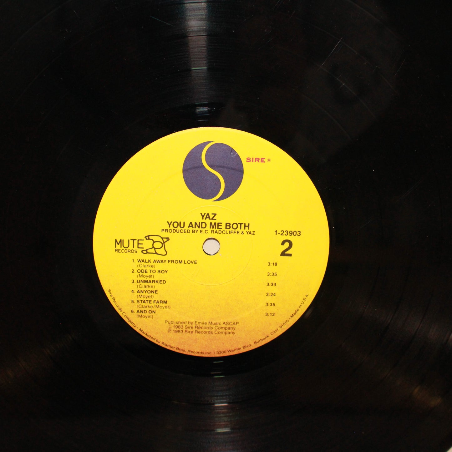 Yazoo : You And Me Both (LP,Album,Stereo)
