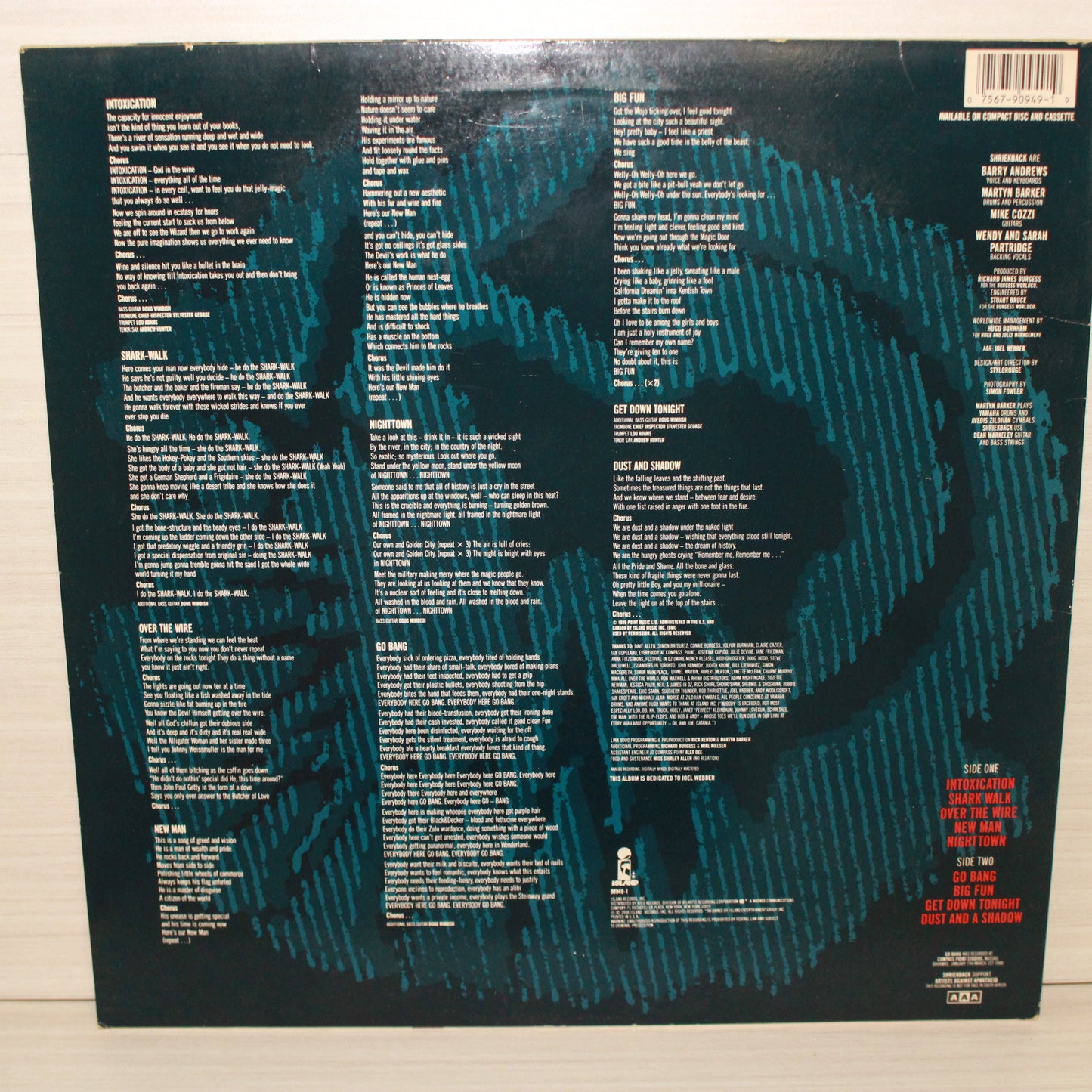Shriekback : Go Bang! (LP,Album,Stereo)