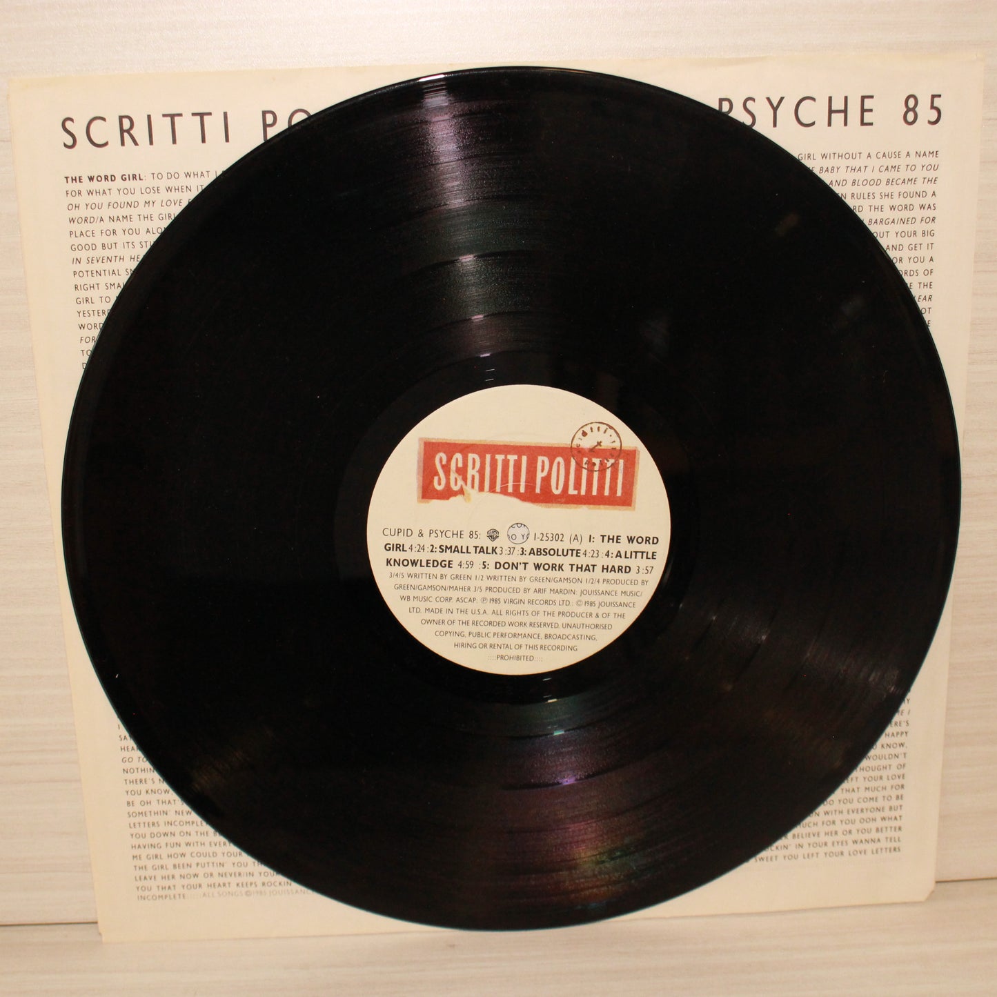 Scritti Politti : Cupid & Psyche 85 (LP,Album)