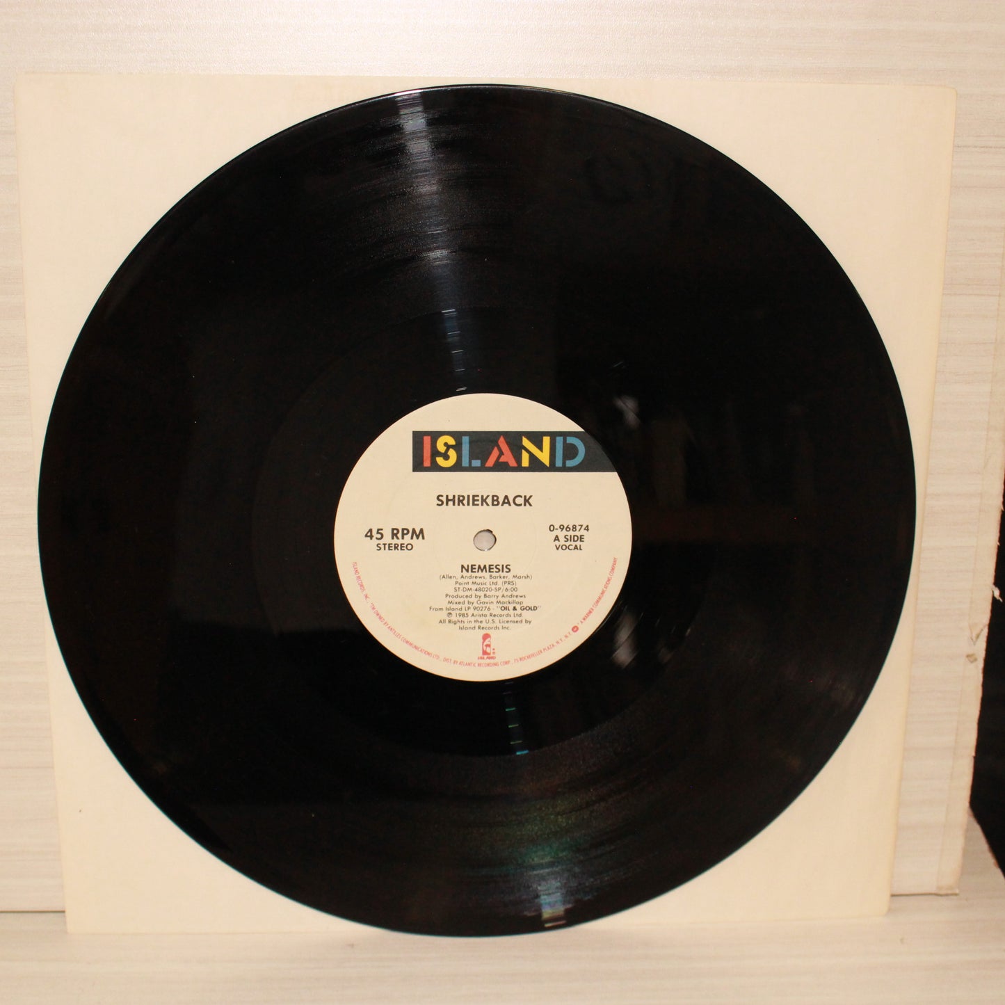 Shriekback : Nemesis (12",45 RPM)