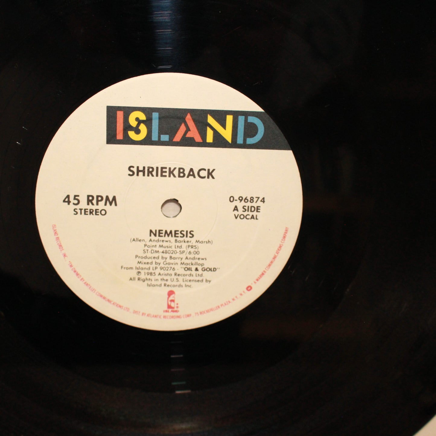 Shriekback : Nemesis (12",45 RPM)