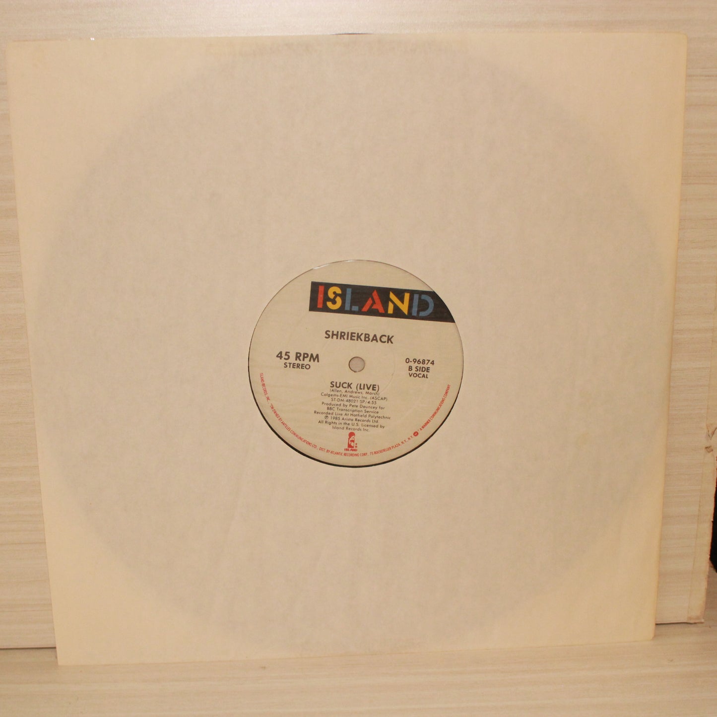 Shriekback : Nemesis (12",45 RPM)