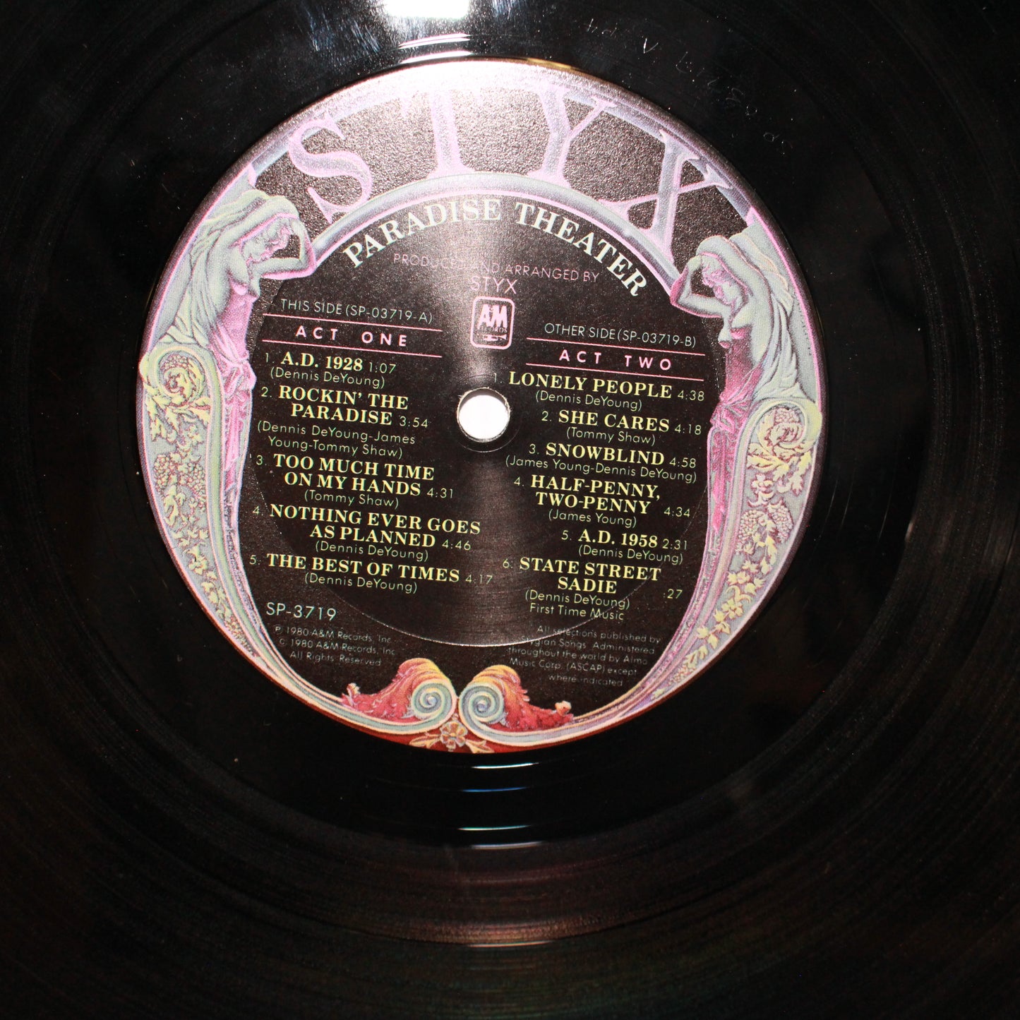Styx : Paradise Theatre (LP,Album,Etched)
