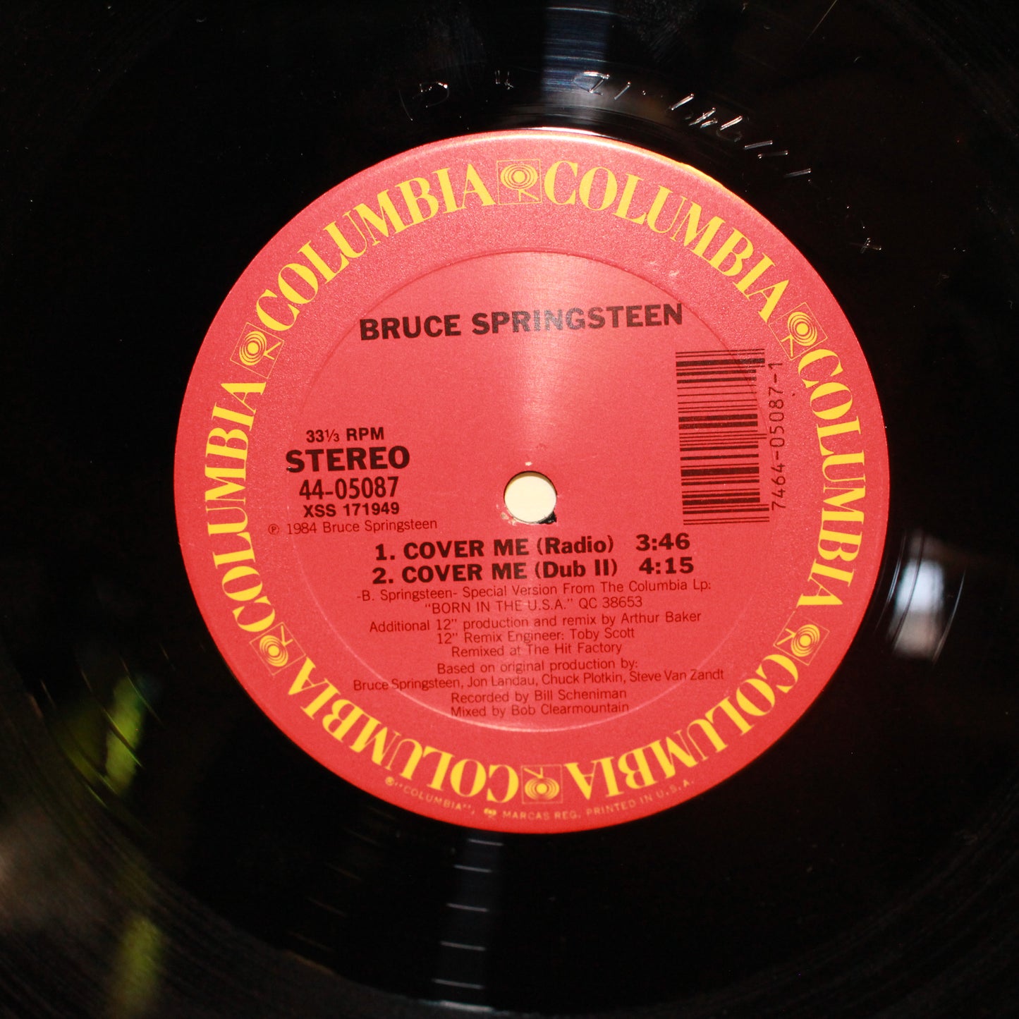 Bruce Springsteen : Cover Me (12",33 ⅓ RPM)