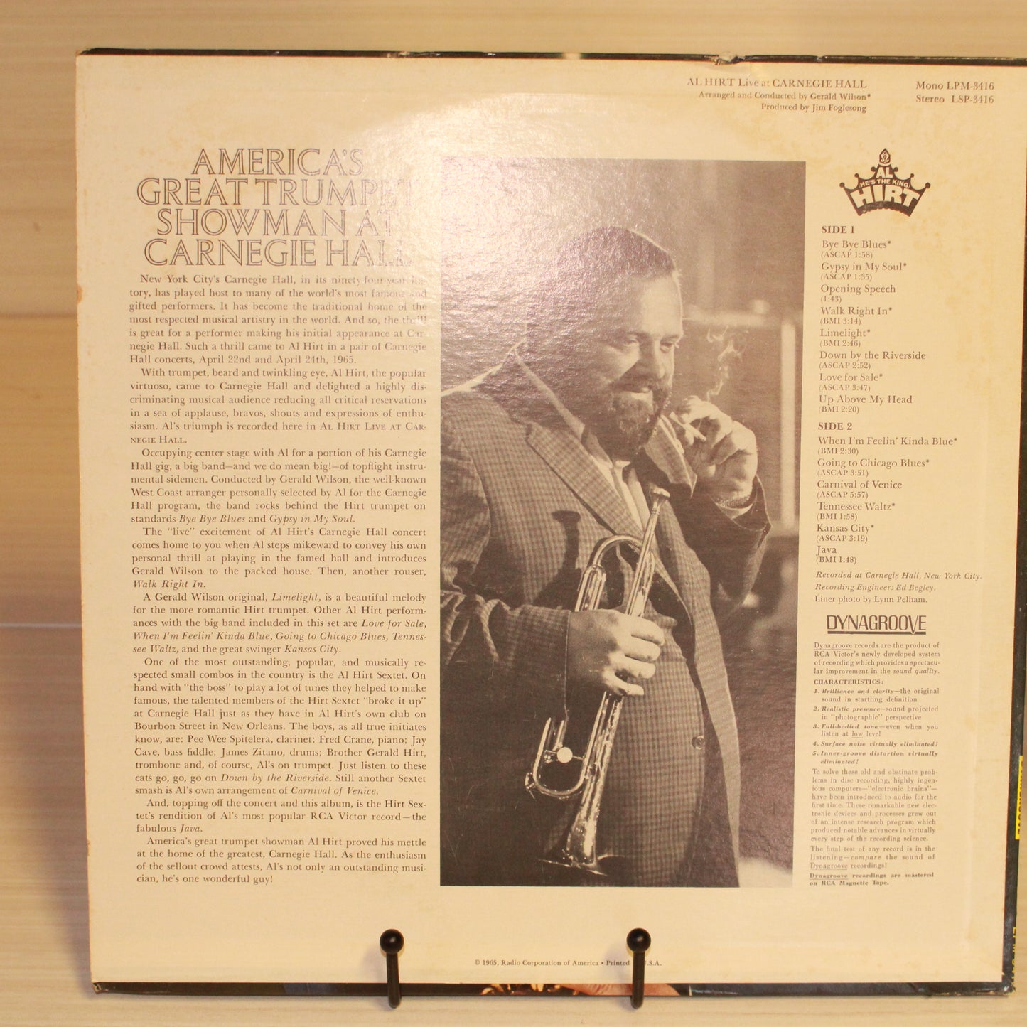 Al Hirt : Live At Carnegie Hall (LP,Album,Stereo)