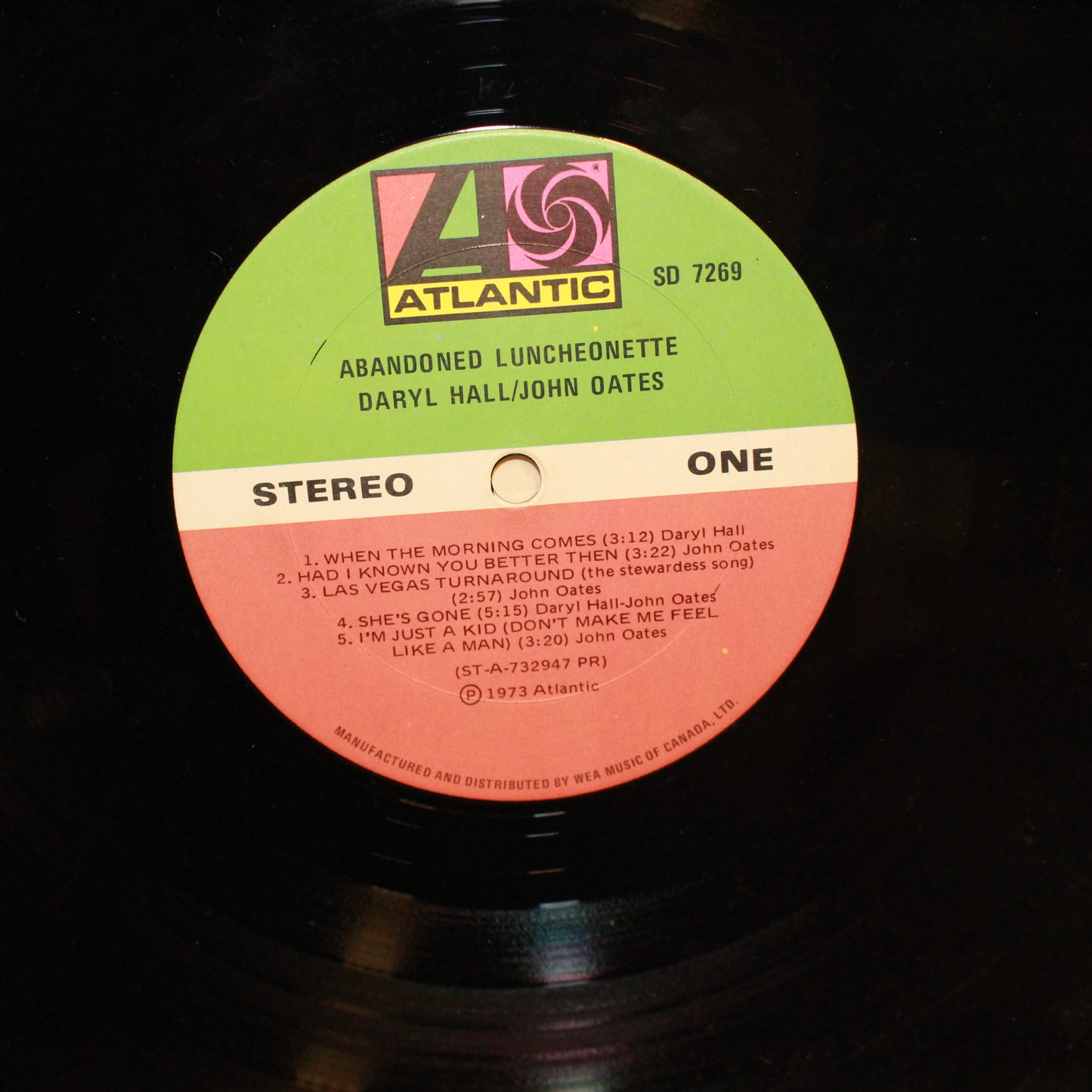 Daryl Hall & John Oates : Abandoned Luncheonette (LP,Album)