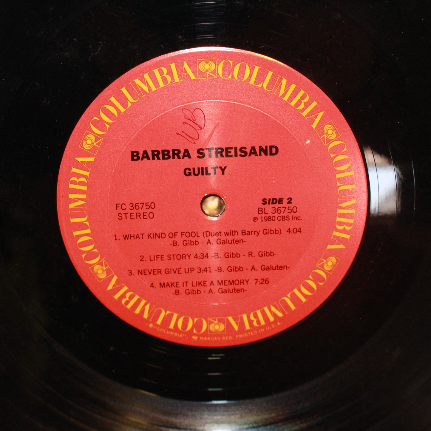 Barbra Streisand : Guilty (LP,Album)