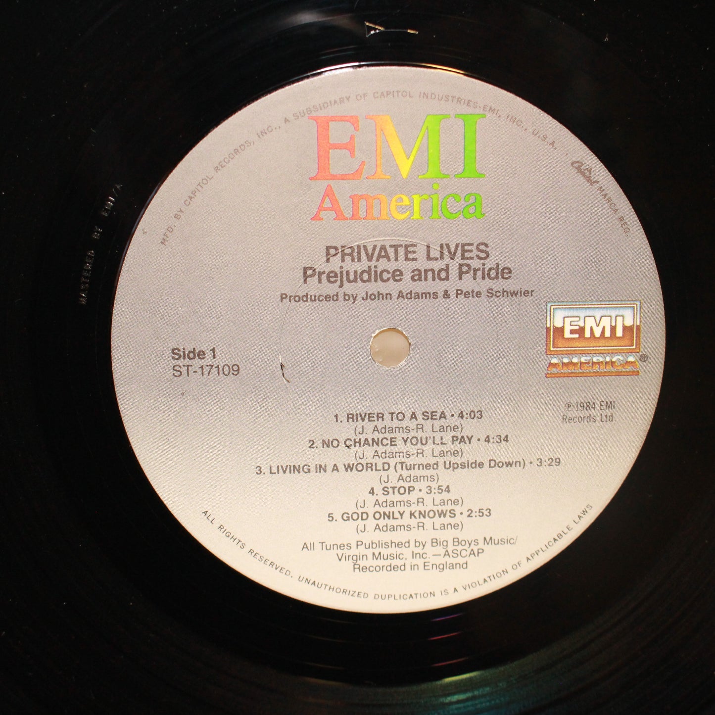 Private Lives : Prejudice And Pride (LP,Album)