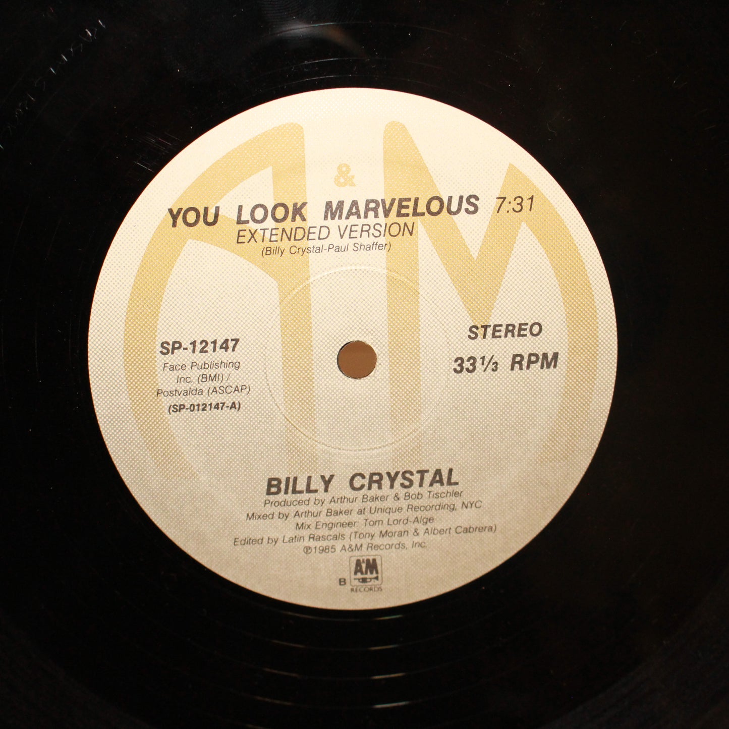 Billy Crystal : You Look Marvelous (12",33 ⅓ RPM,Stereo)