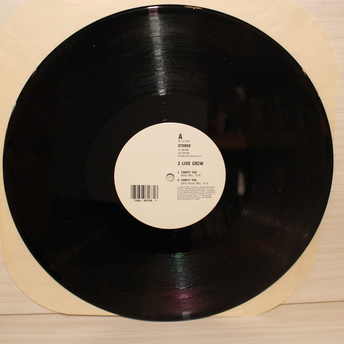 The 2 Live Crew : Yakety Yak (12",33 ⅓ RPM)