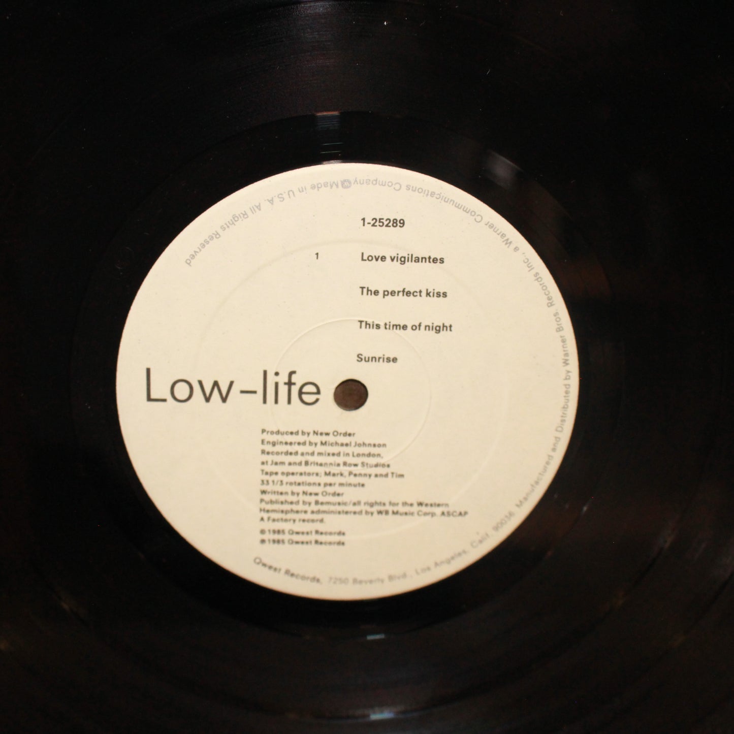 New Order : Low-life (LP,Album)