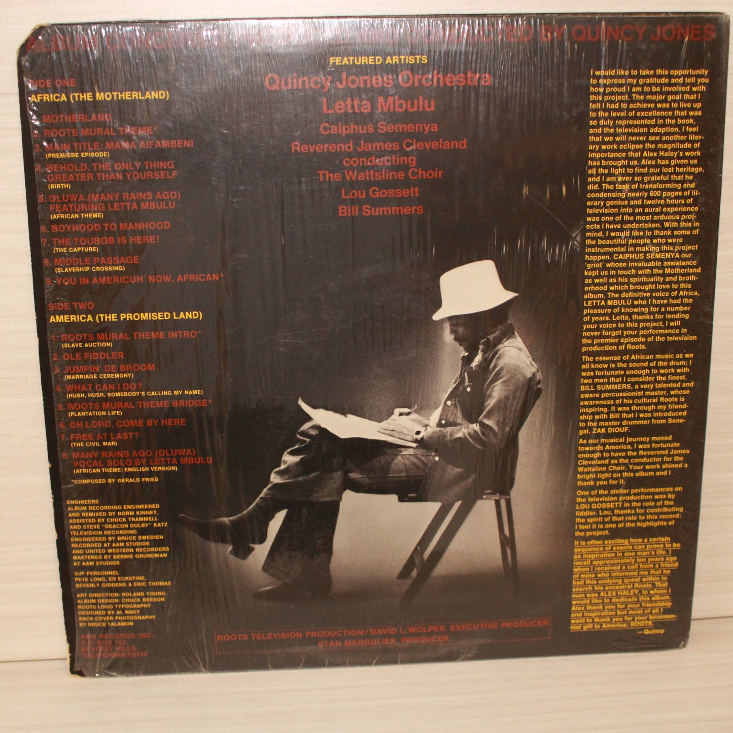 Quincy Jones : Roots (The Saga Of An American Family) (LP,Album,Stereo)