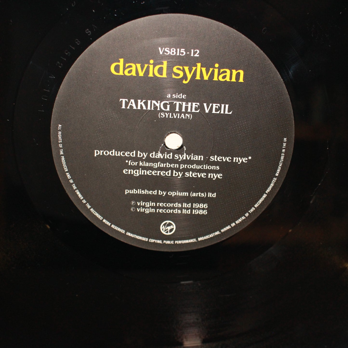 David Sylvian : A Little Girl Dreams Of Taking The Veil (12",45 RPM,Single)