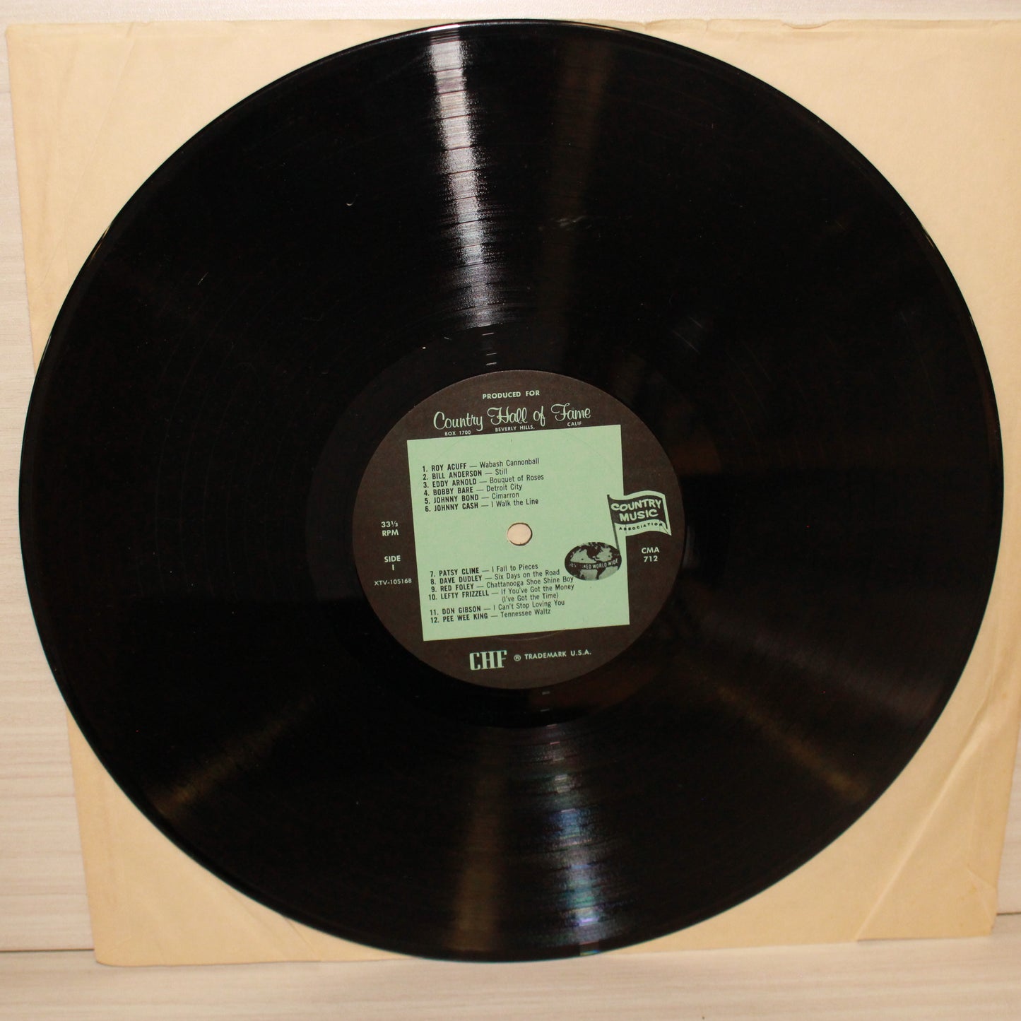 Various : Famous Original Hits By 25 Great Country Music Artists (LP,Album,Compilation,Mono)