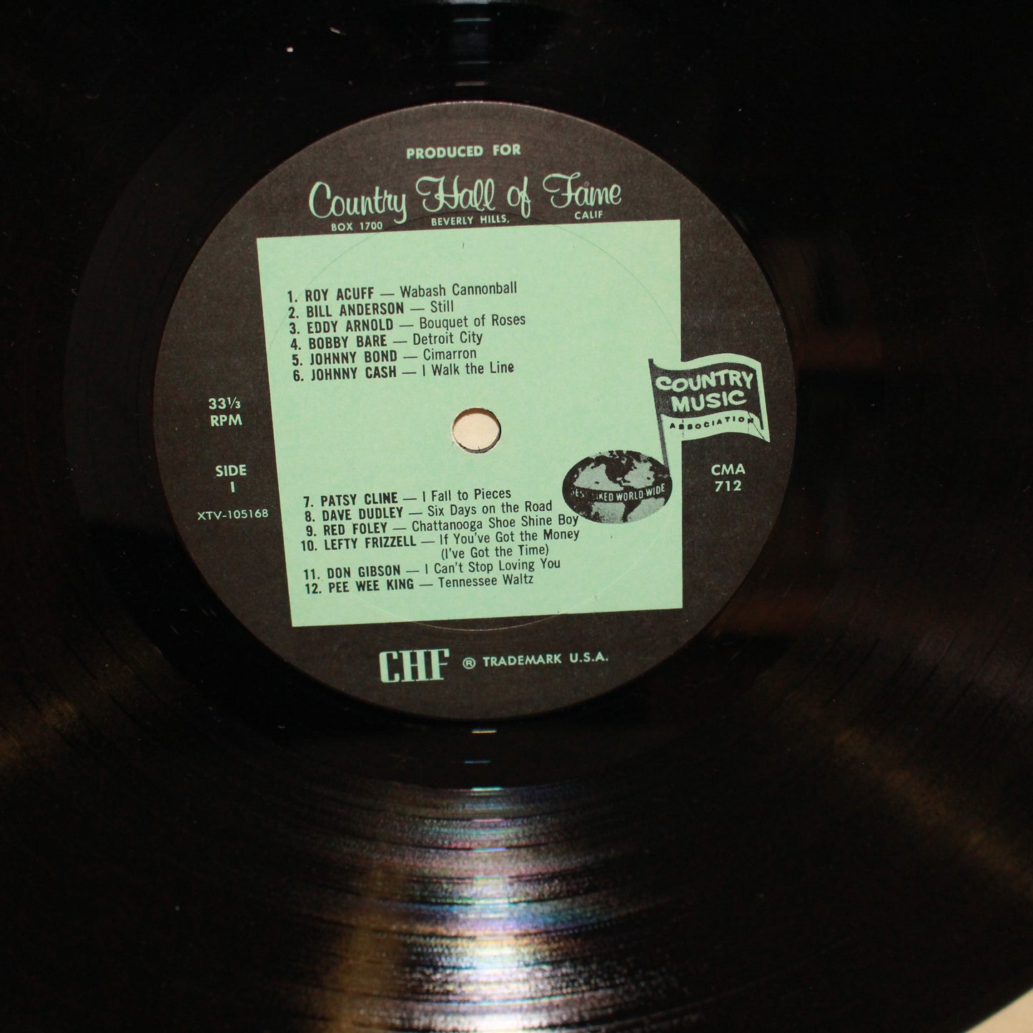 Various : Famous Original Hits By 25 Great Country Music Artists (LP,Album,Compilation,Mono)