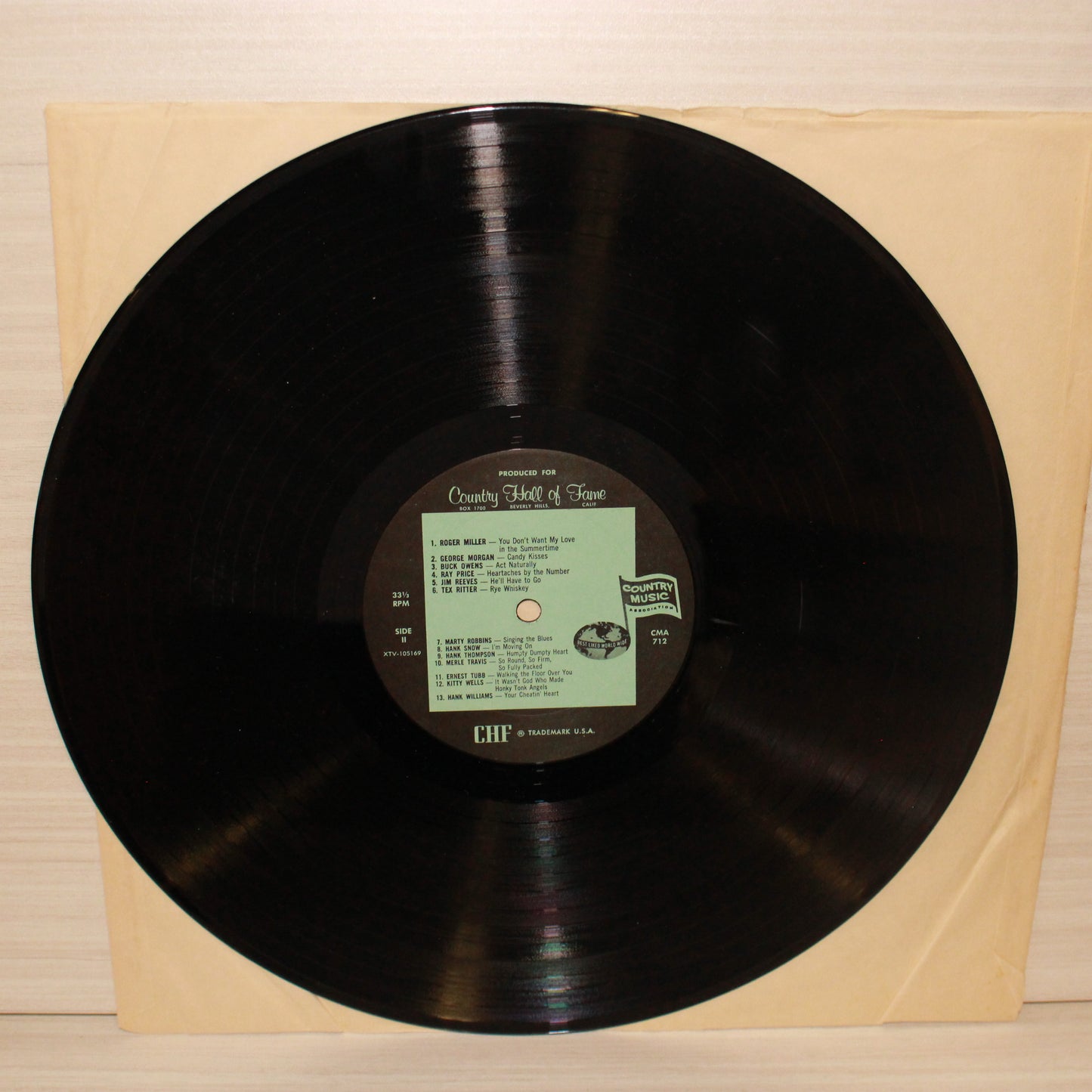 Various : Famous Original Hits By 25 Great Country Music Artists (LP,Album,Compilation,Mono)