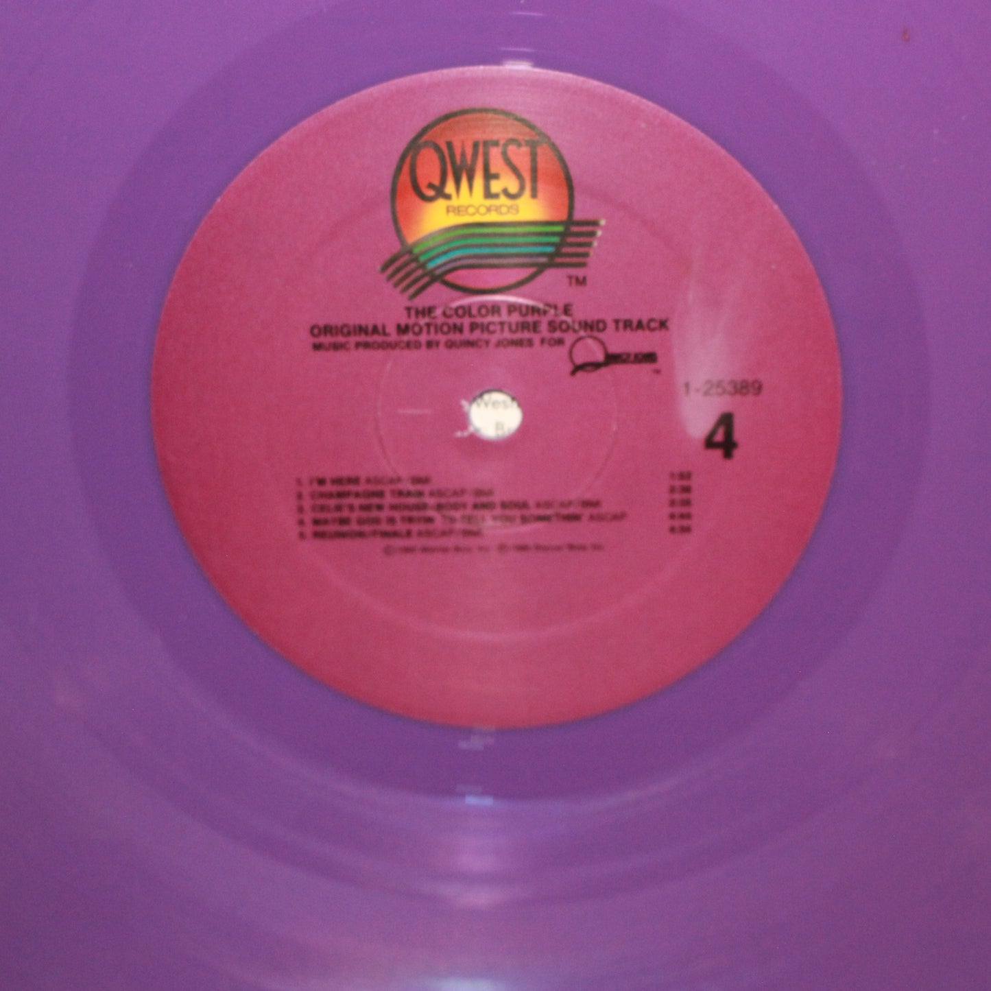Quincy Jones : The Color Purple (Original Motion Picture Sound Track) (LP,Album)