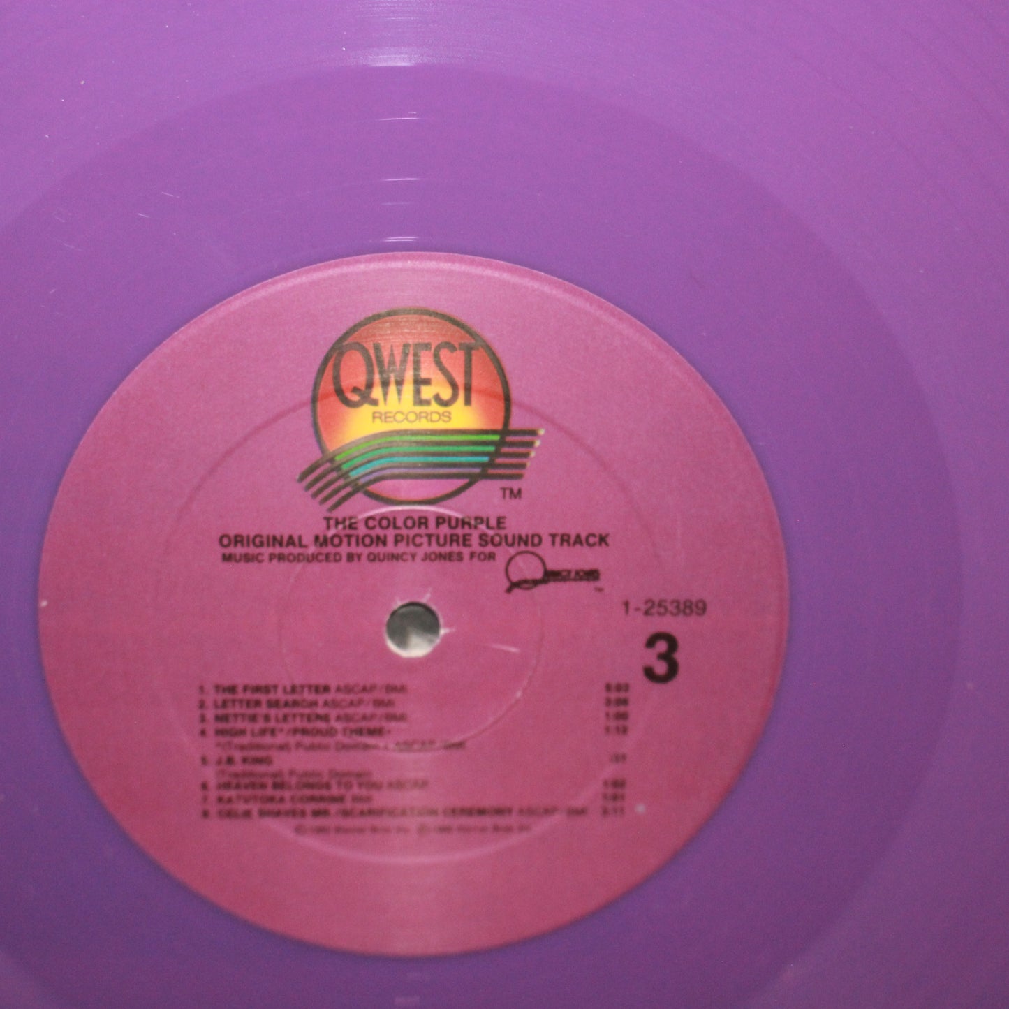 Quincy Jones : The Color Purple (Original Motion Picture Sound Track) (LP,Album)