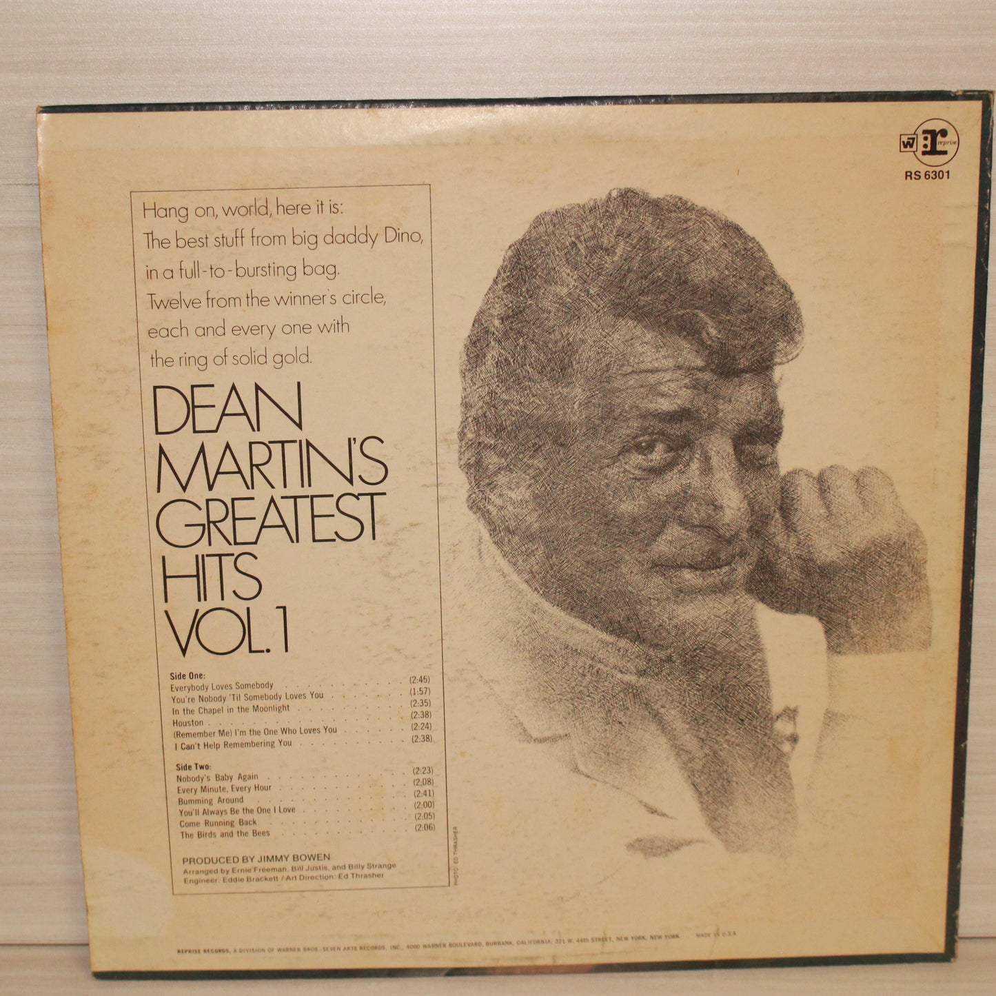 Dean Martin : Dean Martin's Greatest Hits! Vol. 1 (LP,Compilation,Stereo)