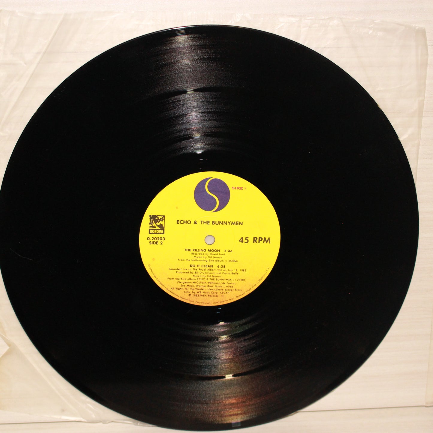 Echo & The Bunnymen : The Killing Moon (All Night Version) (12",45 RPM,Maxi-Single)