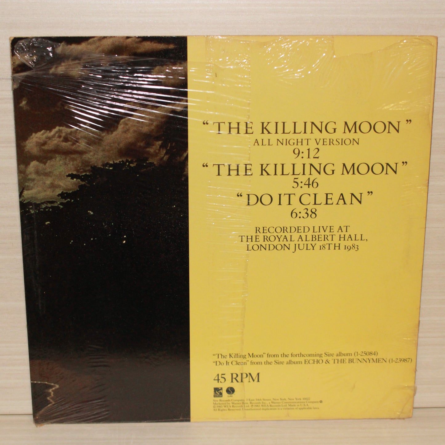 Echo & The Bunnymen : The Killing Moon (All Night Version) (12",45 RPM,Maxi-Single)