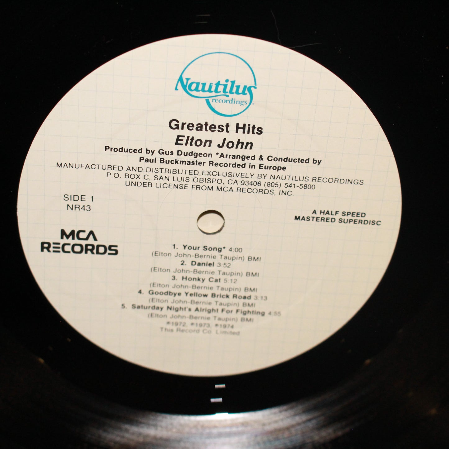 Elton John : Elton John's Greatest Hits Vol.1 (LP,Compilation)