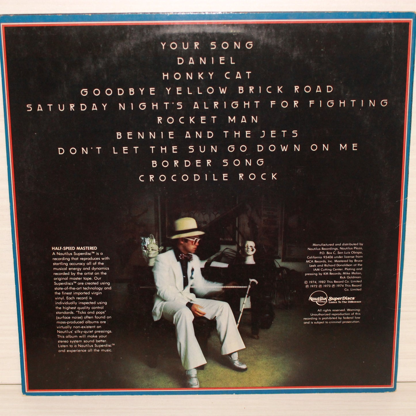 Elton John : Elton John's Greatest Hits Vol.1 (LP,Compilation)