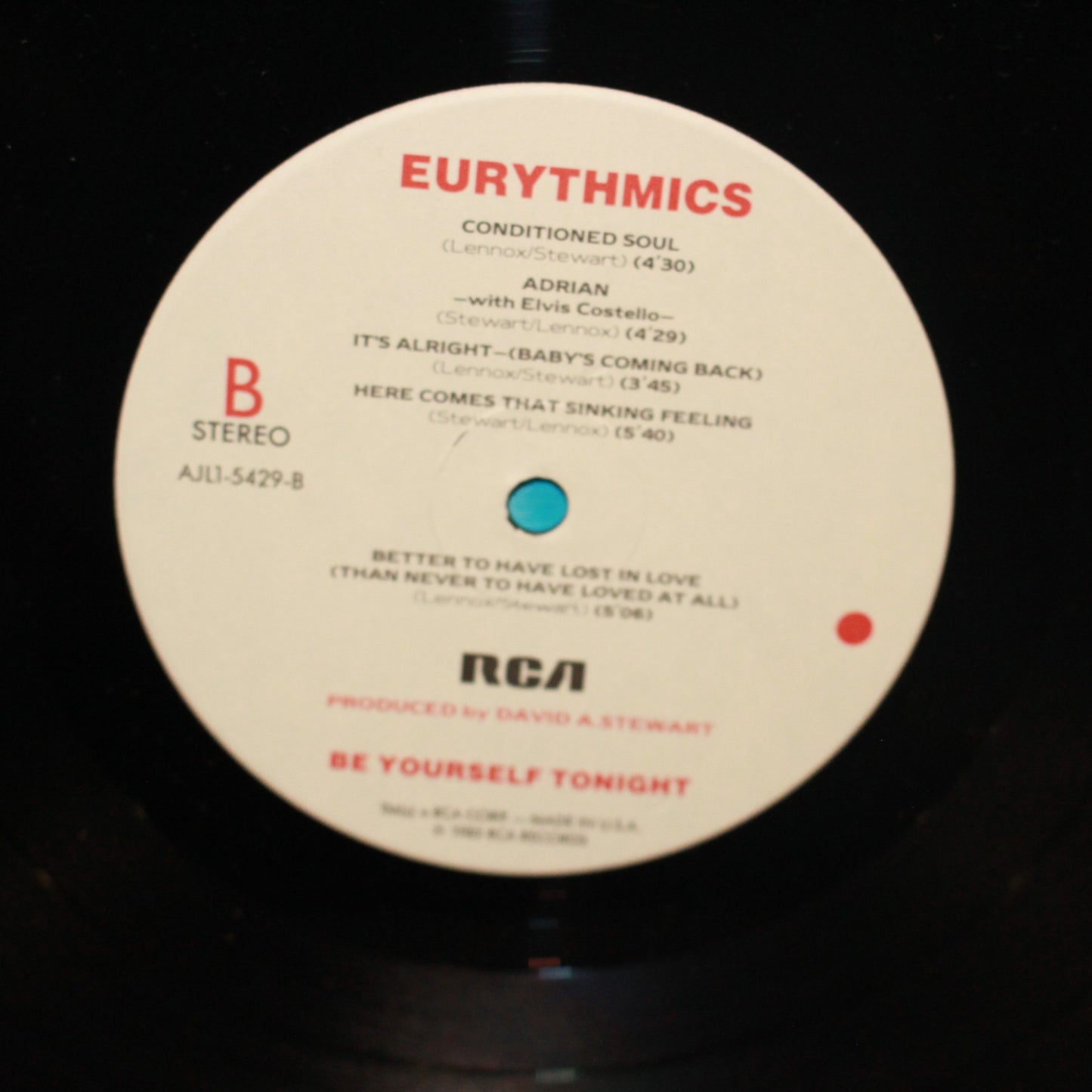 Eurythmics : Be Yourself Tonight (LP,Album)