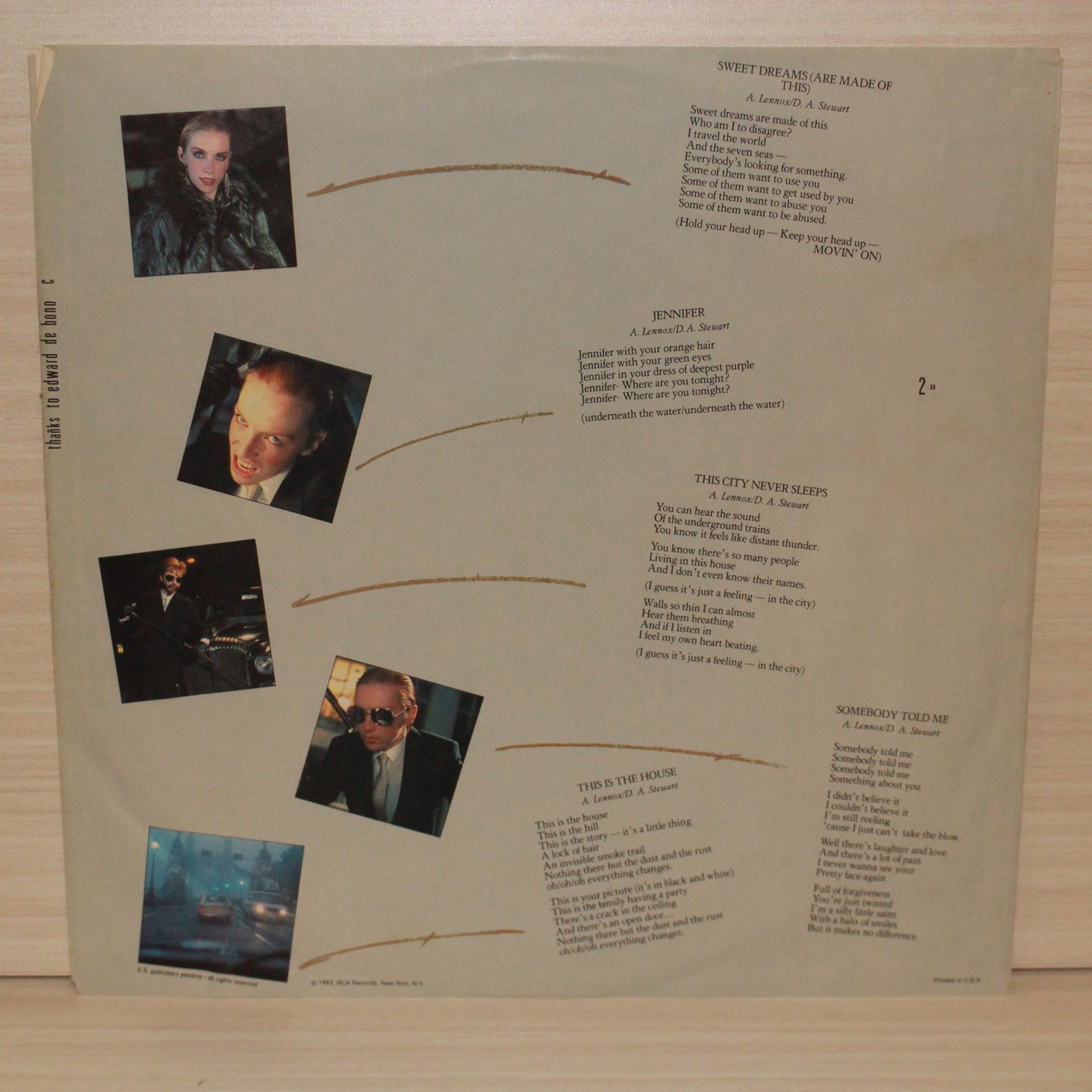 Eurythmics : Sweet Dreams (Are Made Of This) (LP,Album)