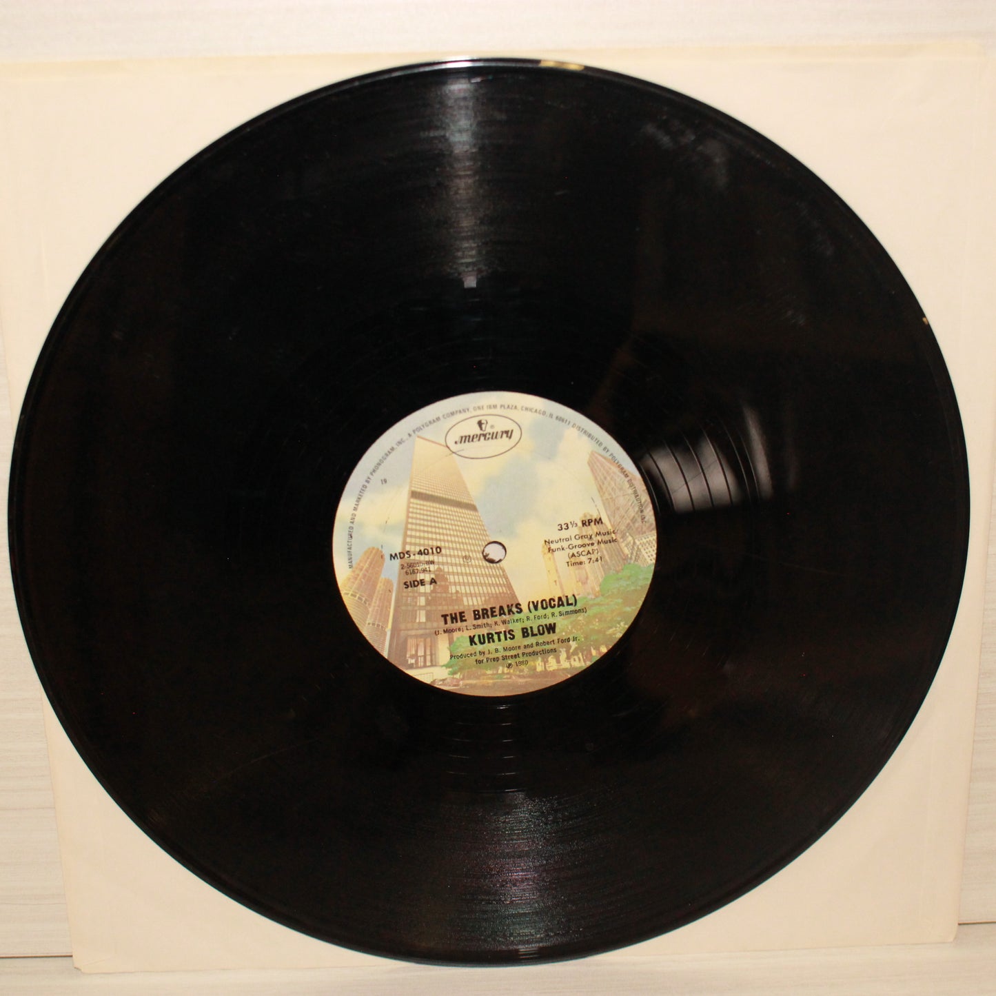 Kurtis Blow : The Breaks (12",33 ⅓ RPM,Single)