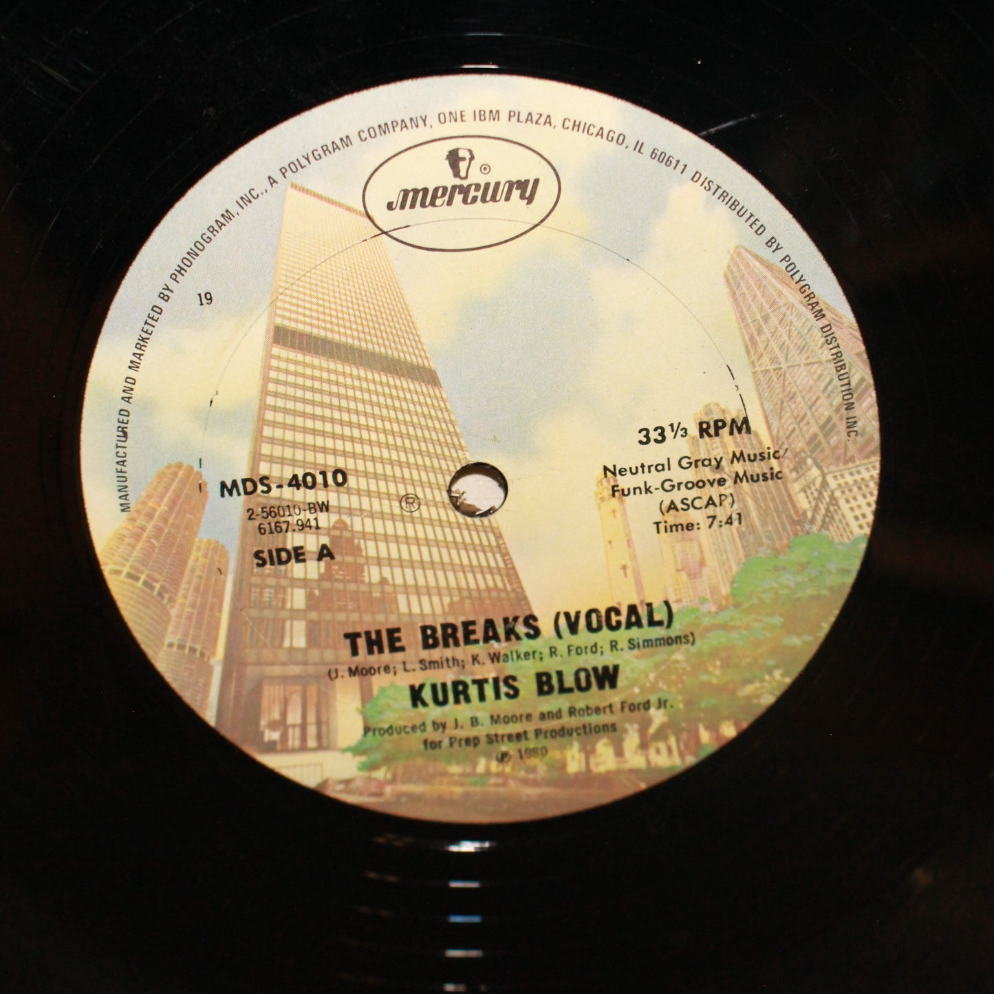 Kurtis Blow : The Breaks (12",33 ⅓ RPM,Single)