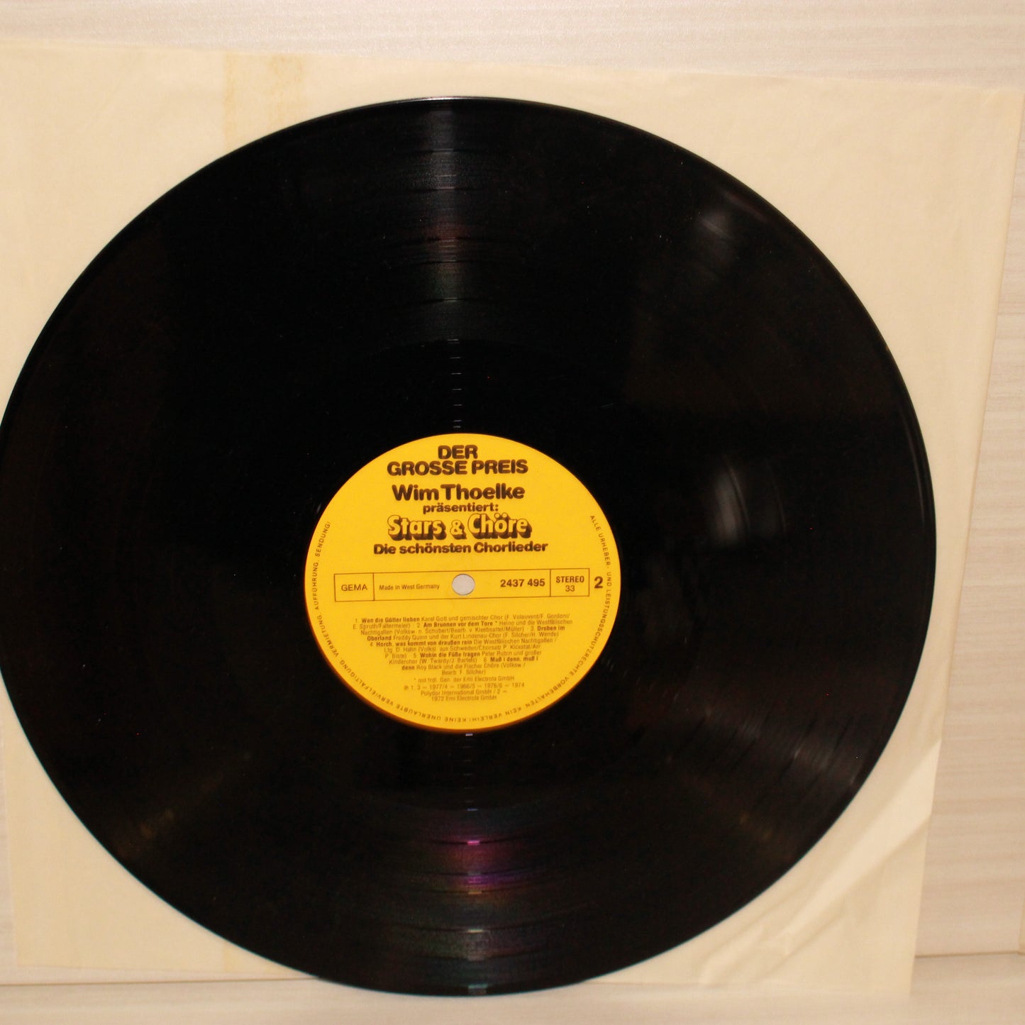 Various : Der Grosse Preis (Ausgabe 77/78) - Wim Thoelke Präsentiert: Stars & Chöre: Die Schönsten Chorlieder (LP,Compilation)