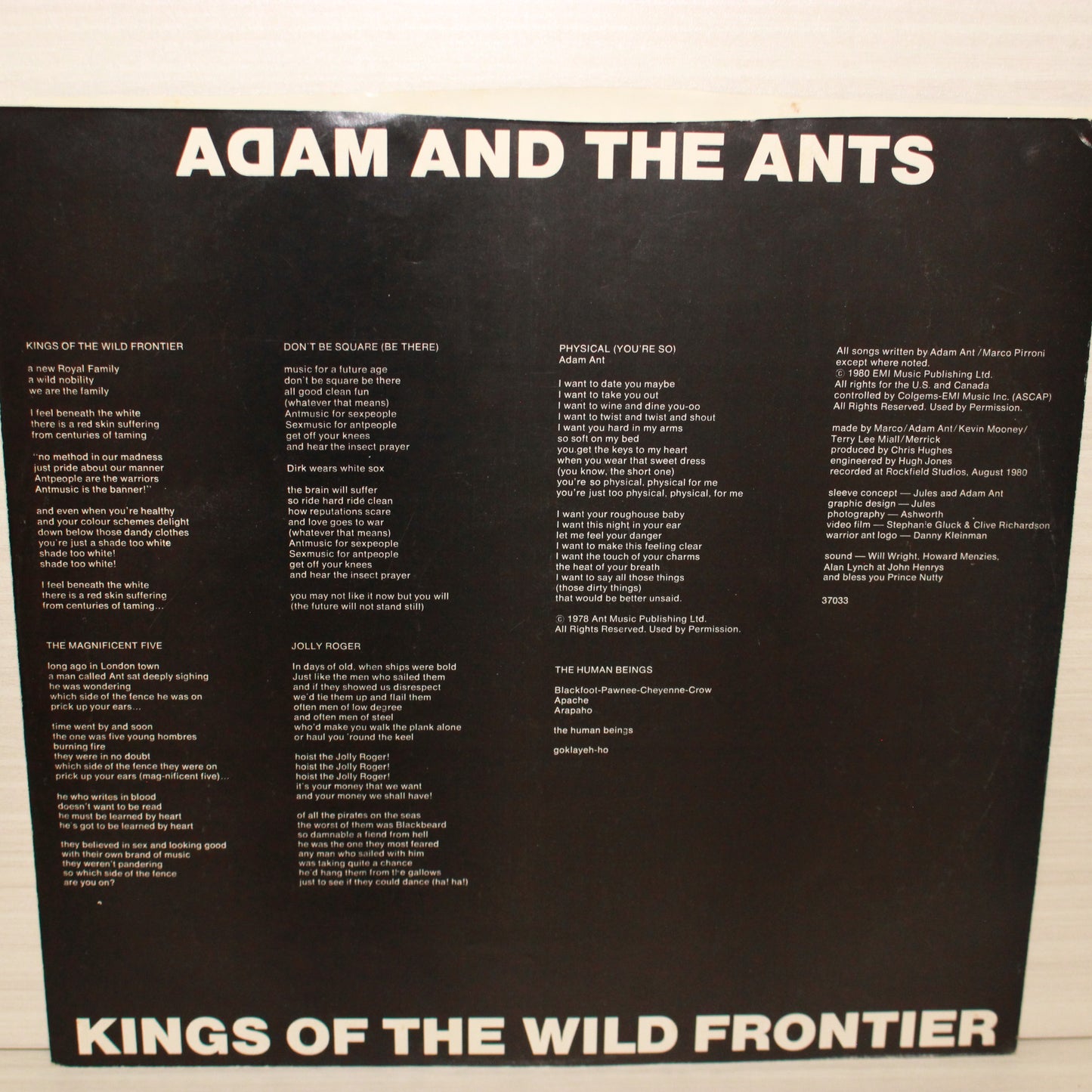 Adam And The Ants : Kings Of The Wild Frontier (LP,Album)