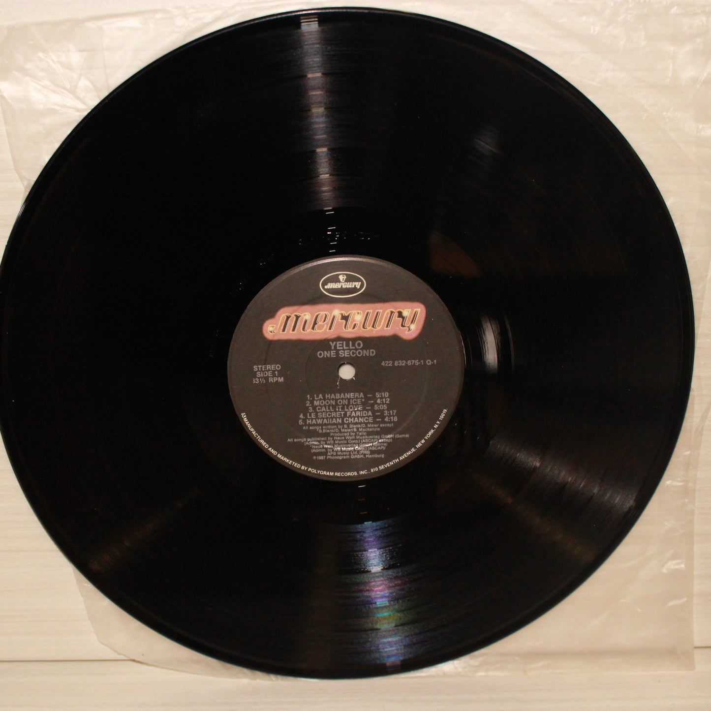Yello : One Second (LP,Album,Stereo)