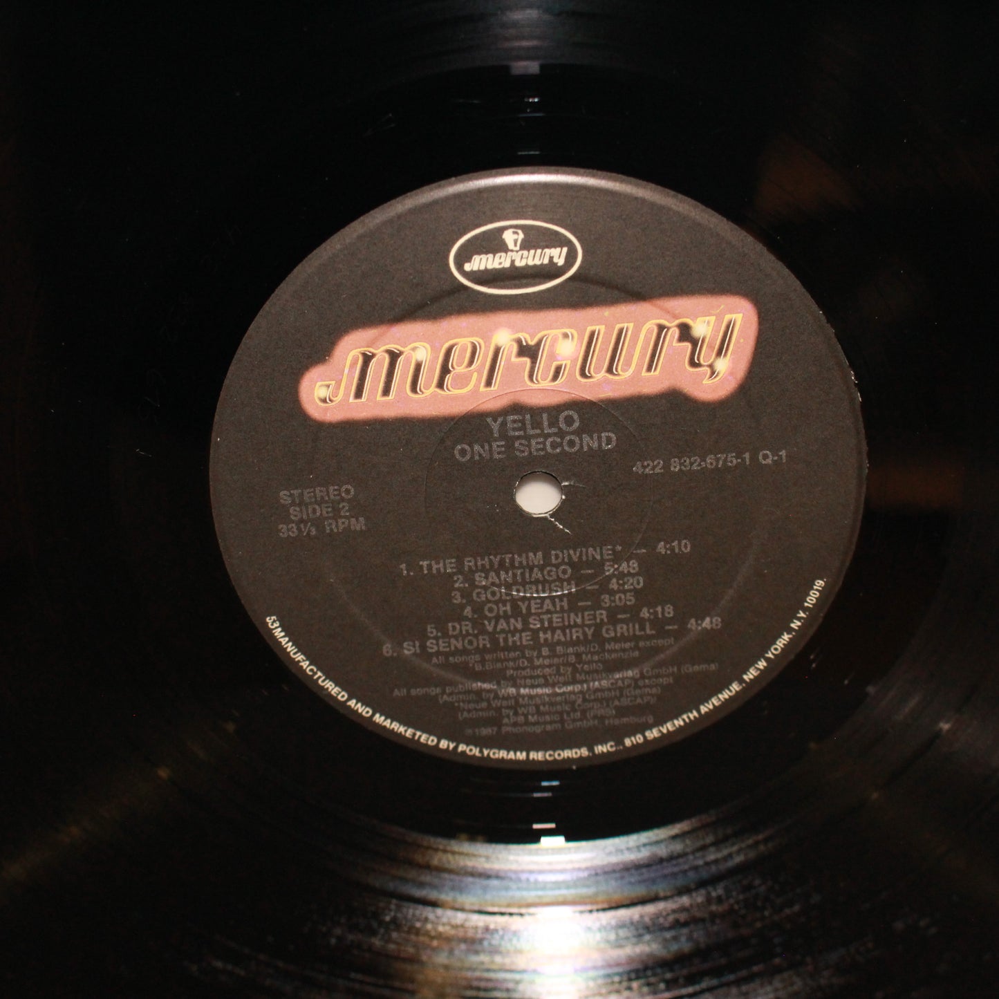 Yello : One Second (LP,Album,Stereo)