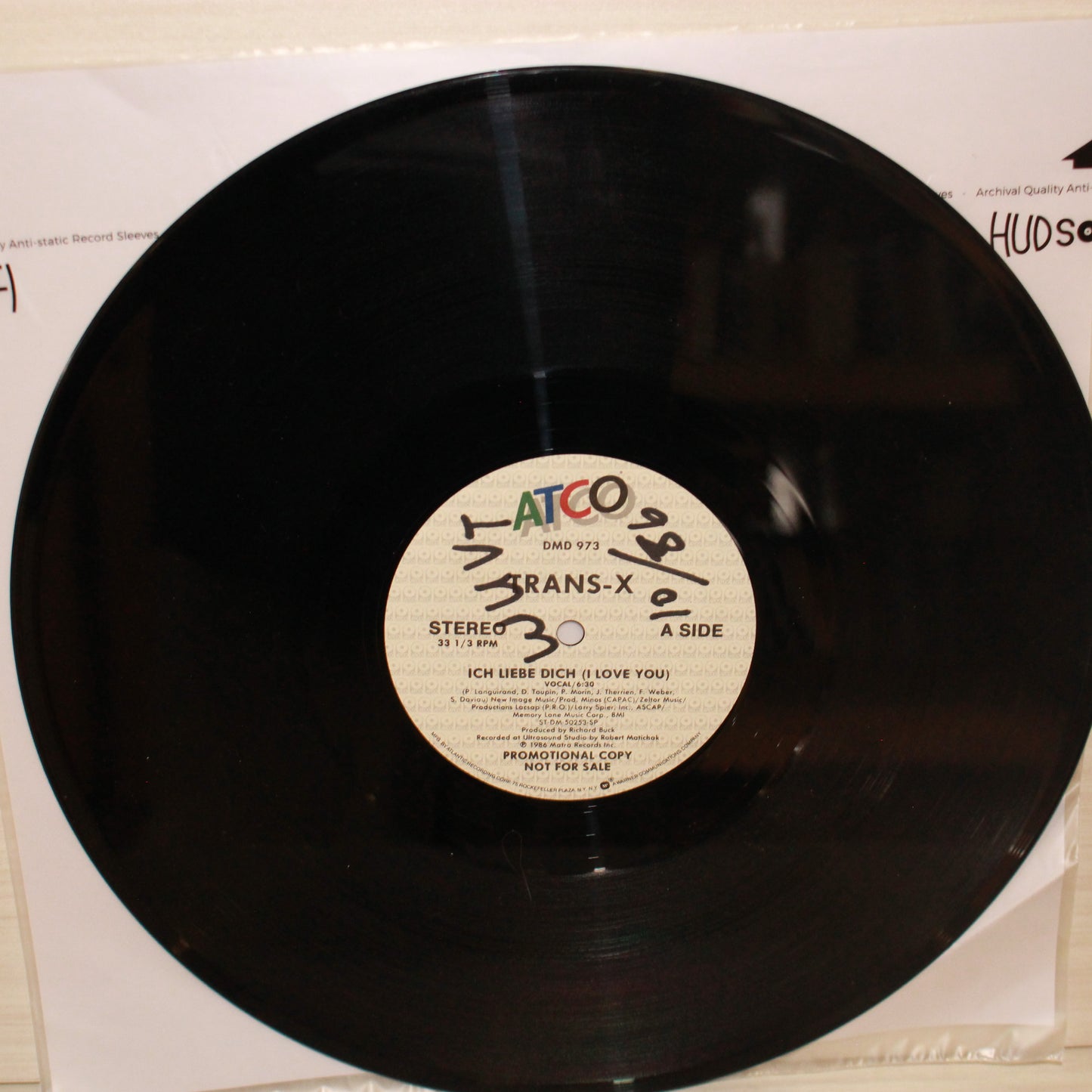 Trans-X : Ich Liebe Dich (I Love You) / Living On Video (Canadian Mix) (12",Promo,33 ⅓ RPM)