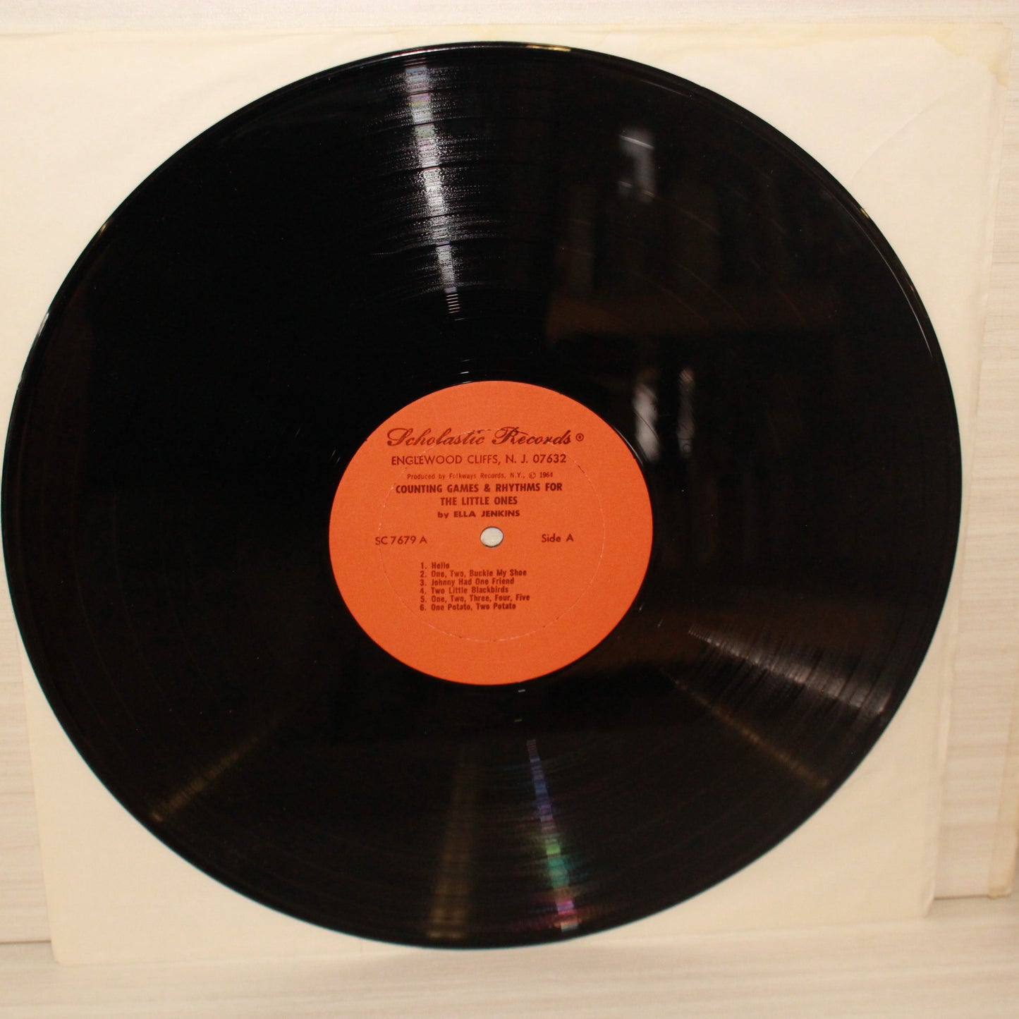 Ella Jenkins : Counting Games And Rhythms For The Little Ones (LP,Album)