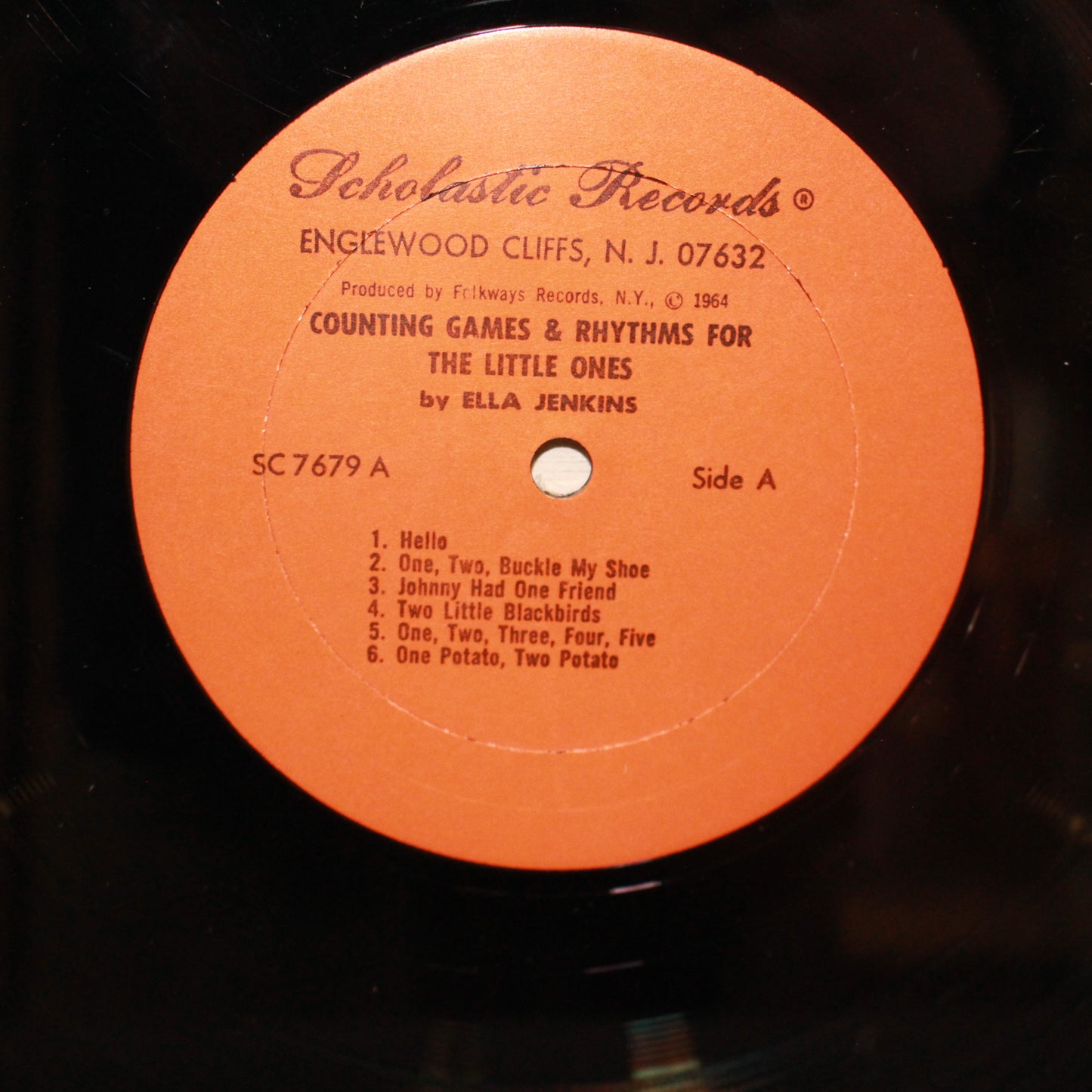 Ella Jenkins : Counting Games And Rhythms For The Little Ones (LP,Album)