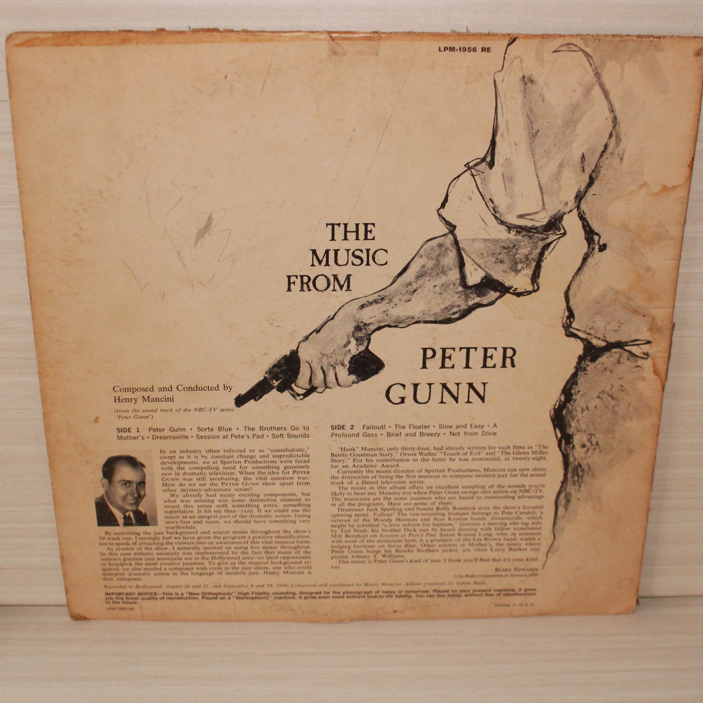 Henry Mancini : The Music From "Peter Gunn" (LP,Album,Mono)