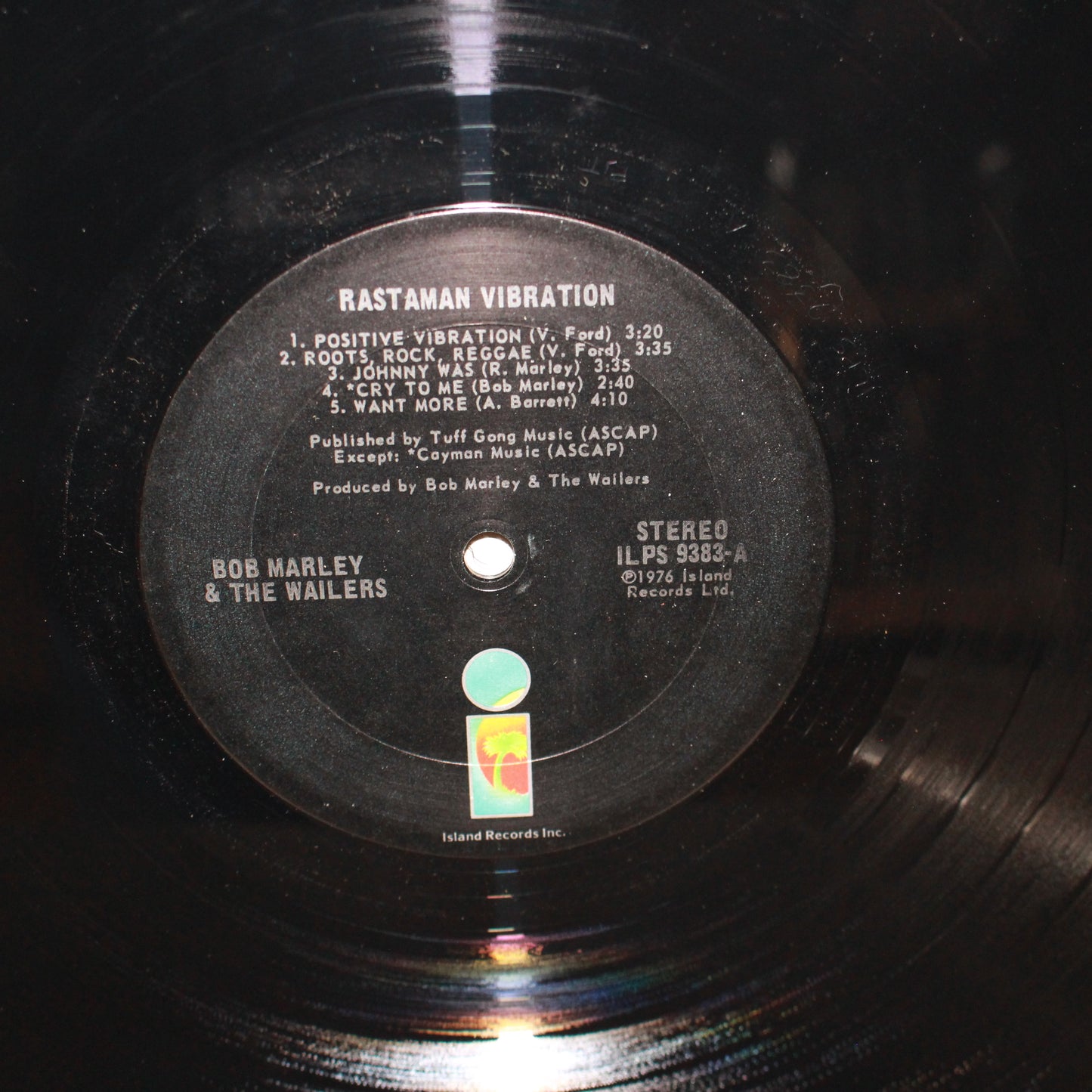Bob Marley & The Wailers : Rastaman Vibration (LP,Album)