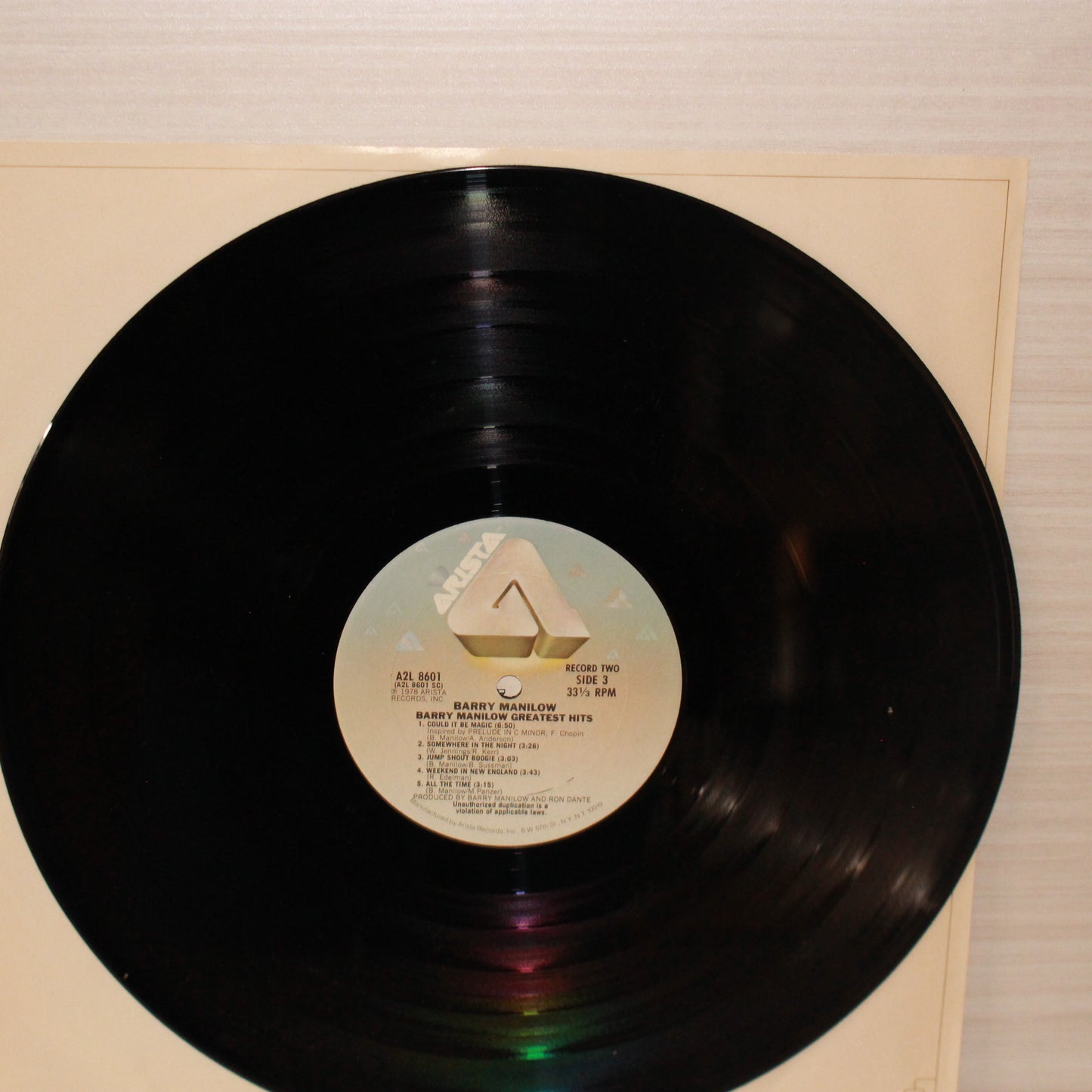 Barry Manilow : Greatest Hits (LP,Compilation,Stereo)