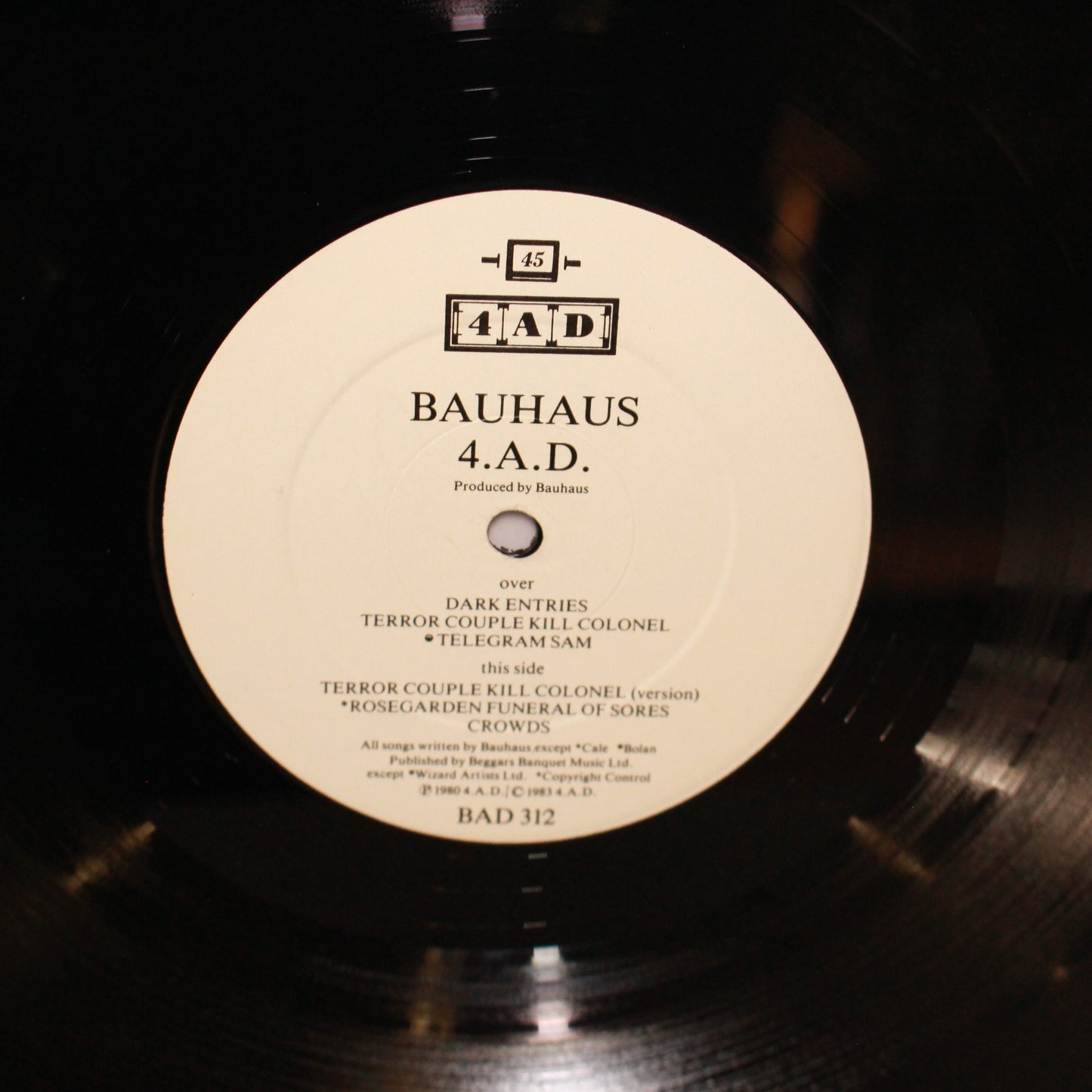 Bauhaus : 4AD (12",45 RPM,EP,Compilation)