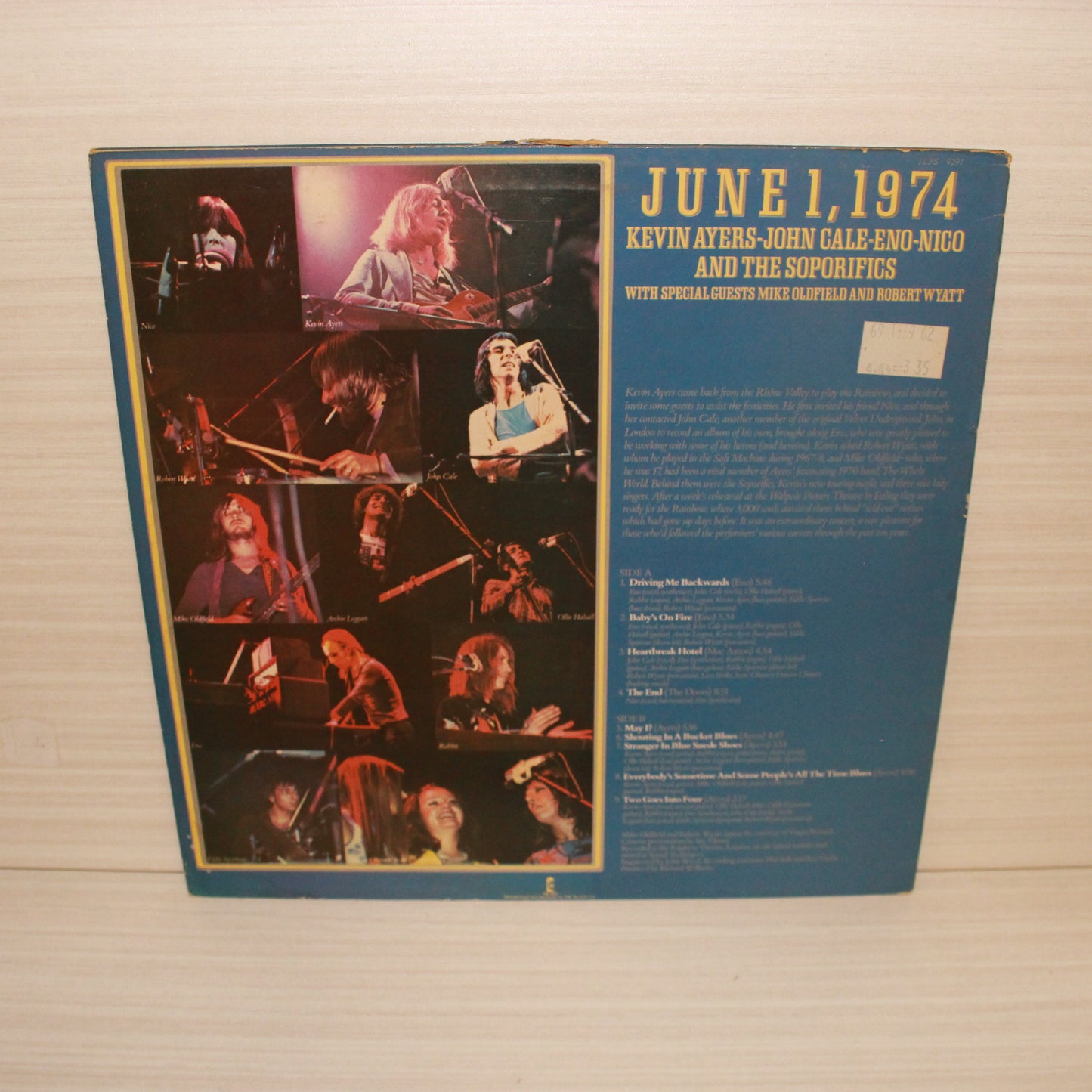 Kevin Ayers - John Cale - Brian Eno - Nico (3) : June 1, 1974 (LP,Album,Reissue)
