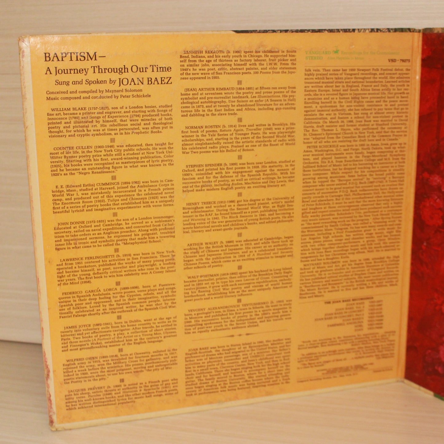 Joan Baez : Baptism (LP,Album)