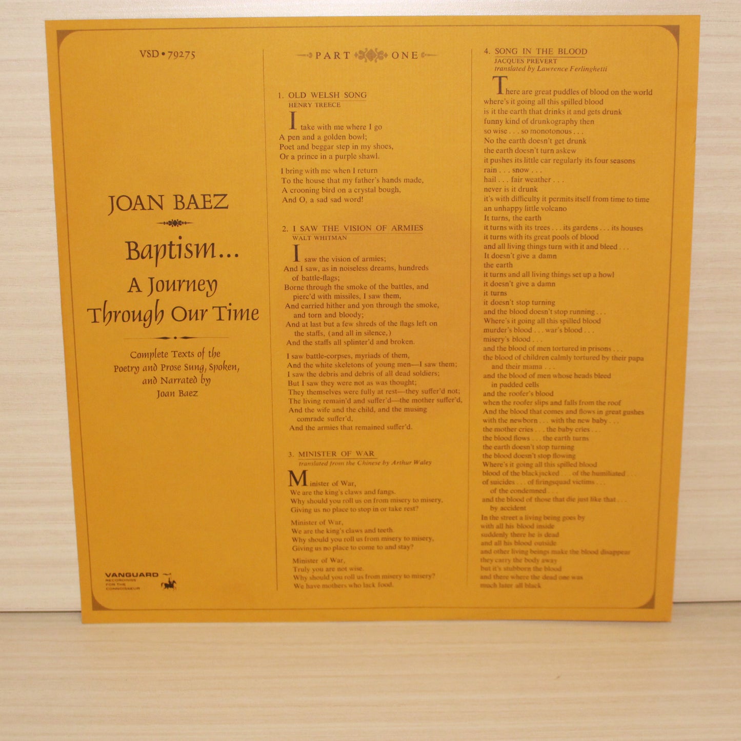 Joan Baez : Baptism (LP,Album)