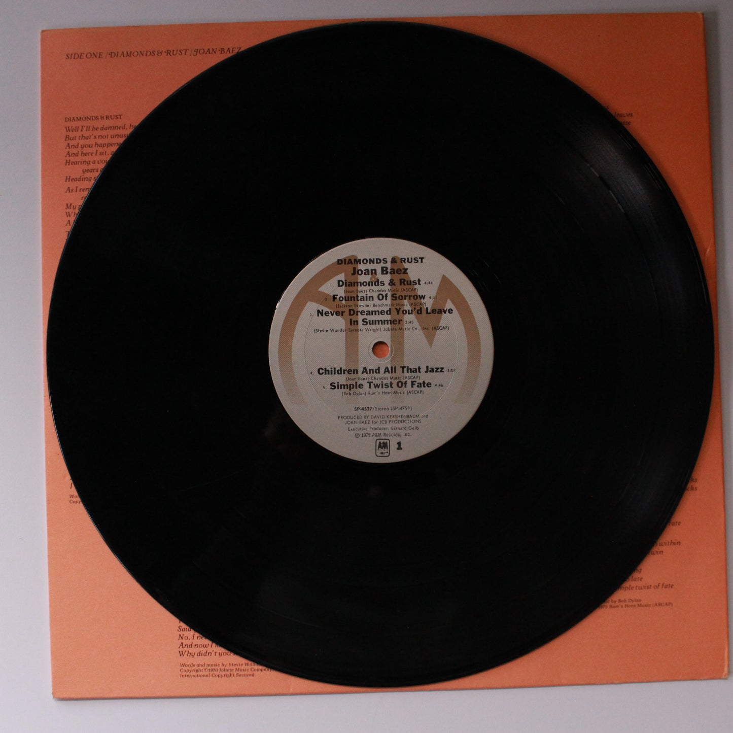 Joan Baez : Diamonds & Rust (LP,Album,Stereo)