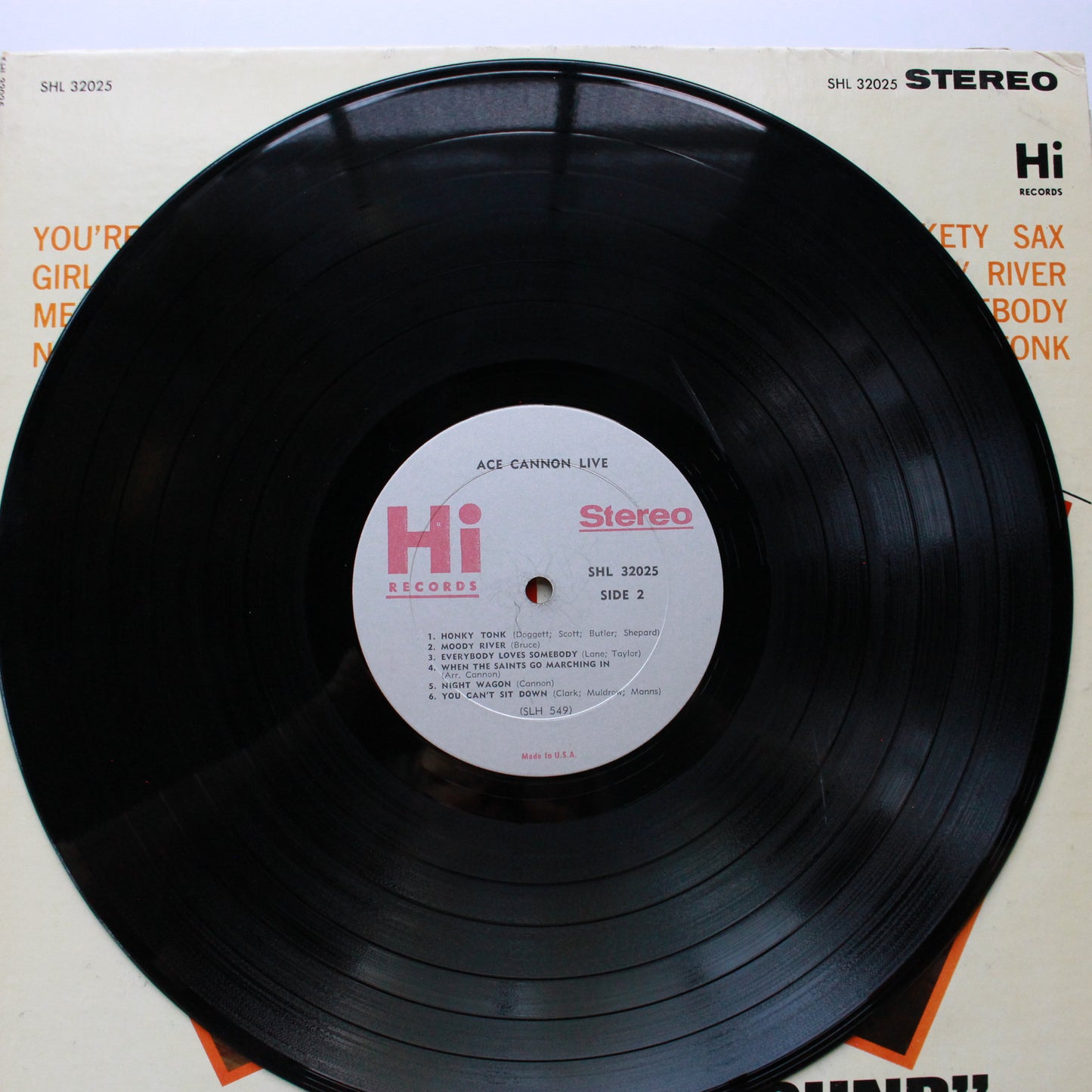 Ace Cannon : Live (LP,Stereo)
