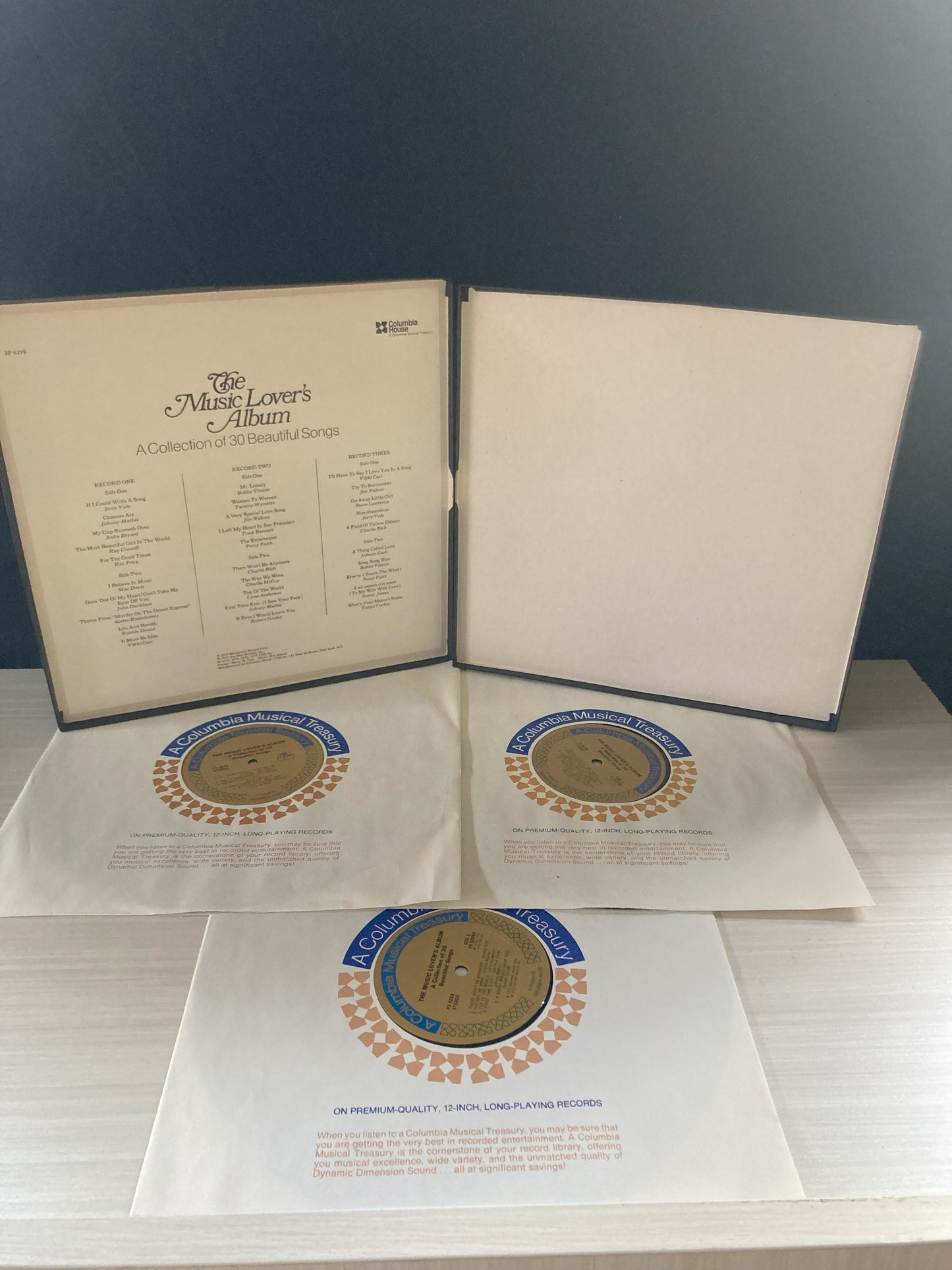 Various : The Music Lover's Album (A Collection Of 30 Beautiful Songs) (LP,Compilation)