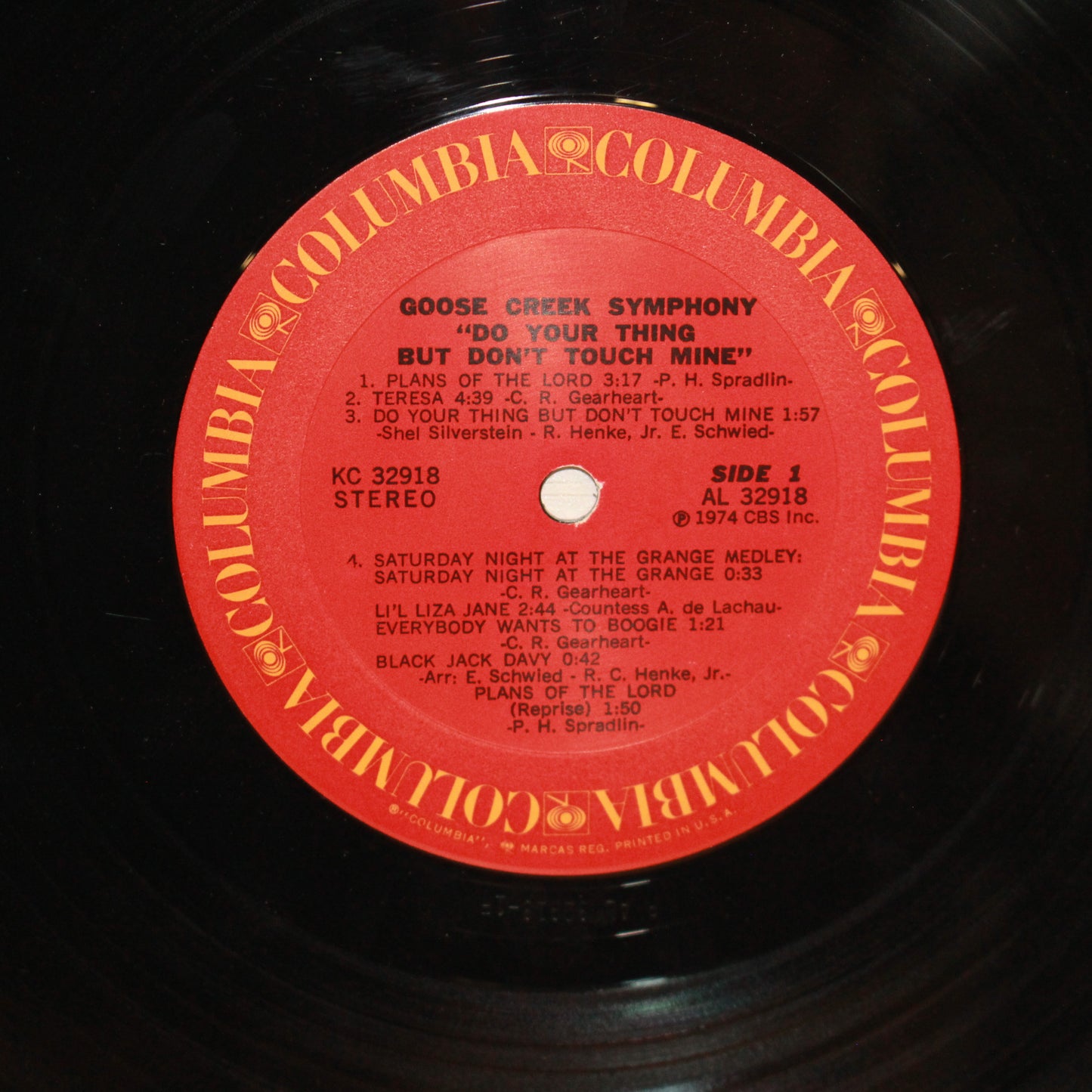 Goose Creek Symphony : "Do Your Thing But Don't Touch Mine" (LP,Album)